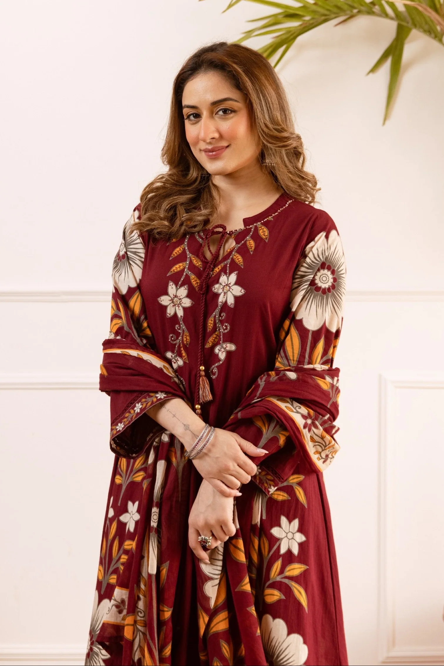 Karen Mulberry Cotton Suit Set - Image 2