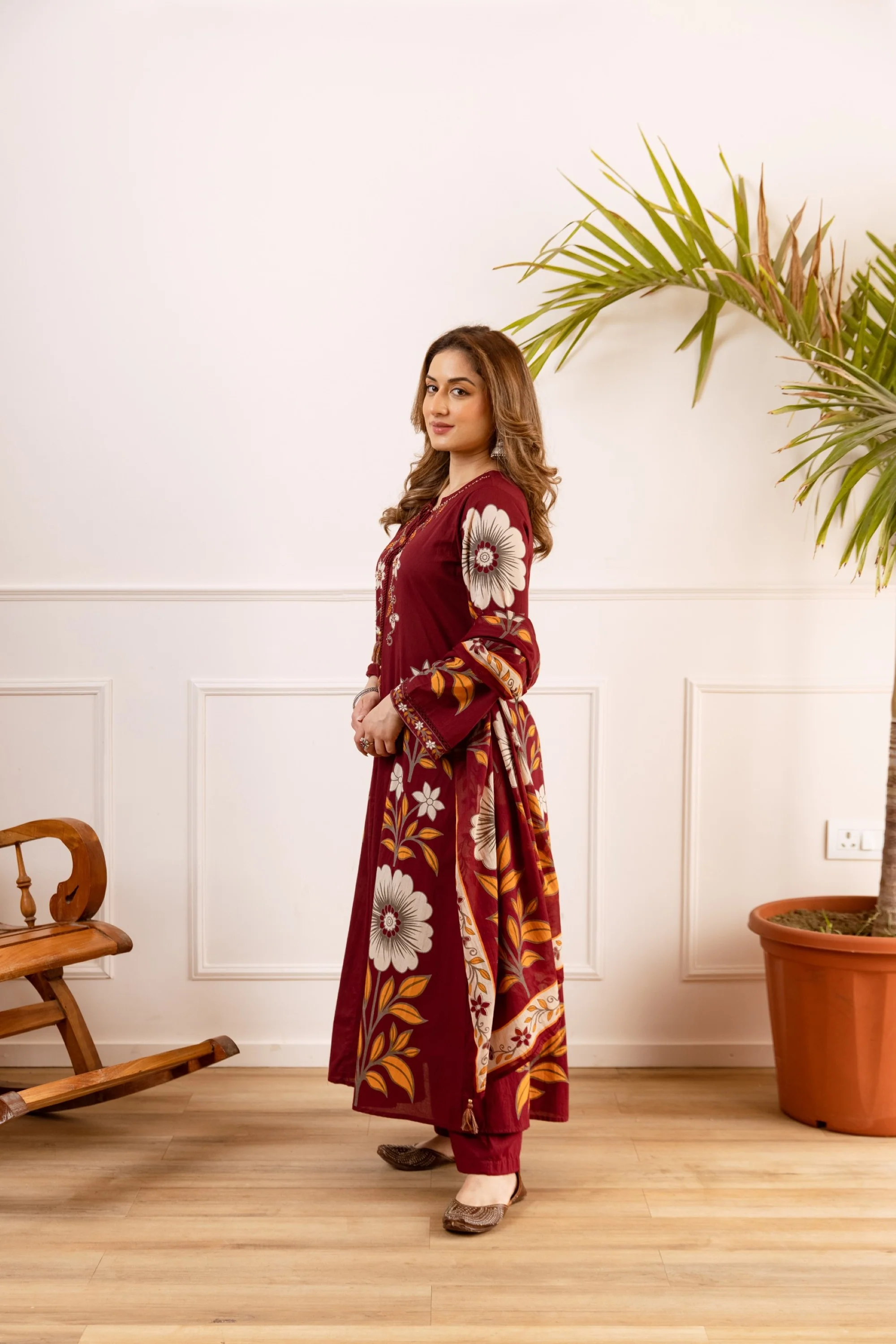 Karen Mulberry Cotton Suit Set - Image 5