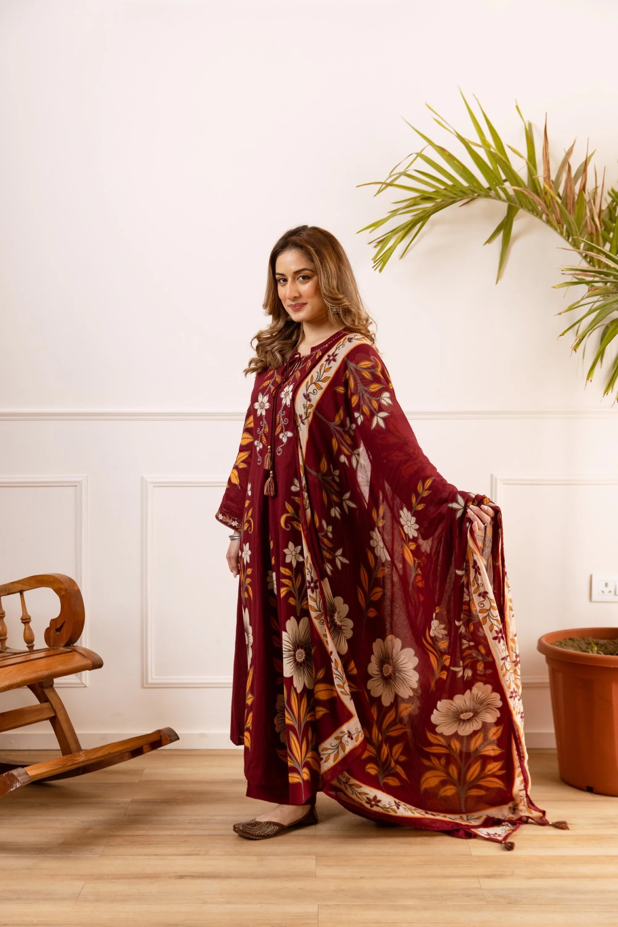 Karen Mulberry Cotton Suit Set - Image 6