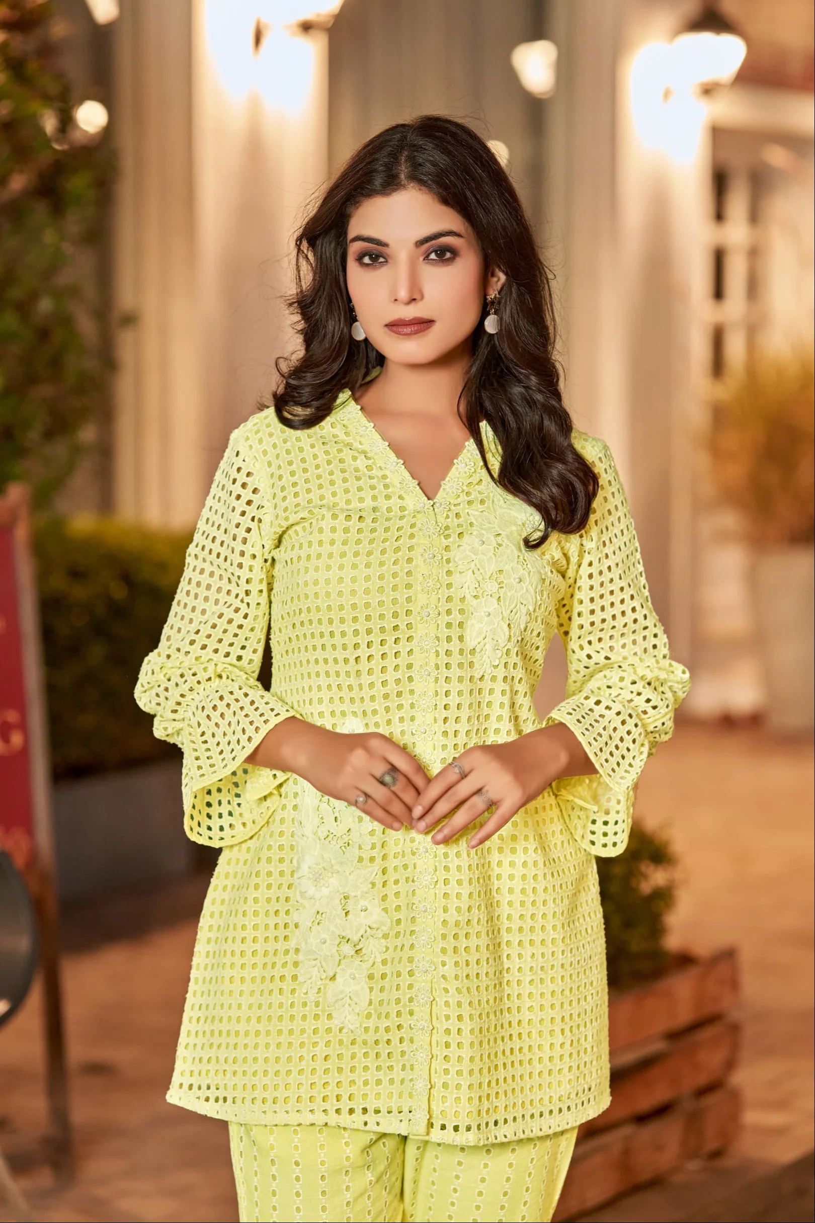 Iyana mellow schiffli Co-ord set - Image 2