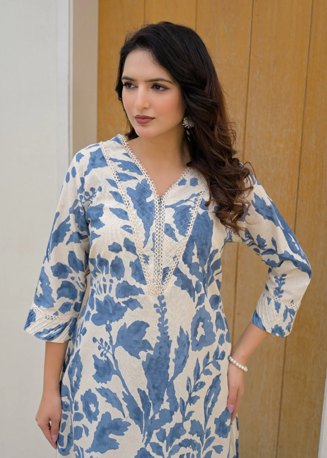 Mayri Prussian Cotton Co-ord Set - Image 2