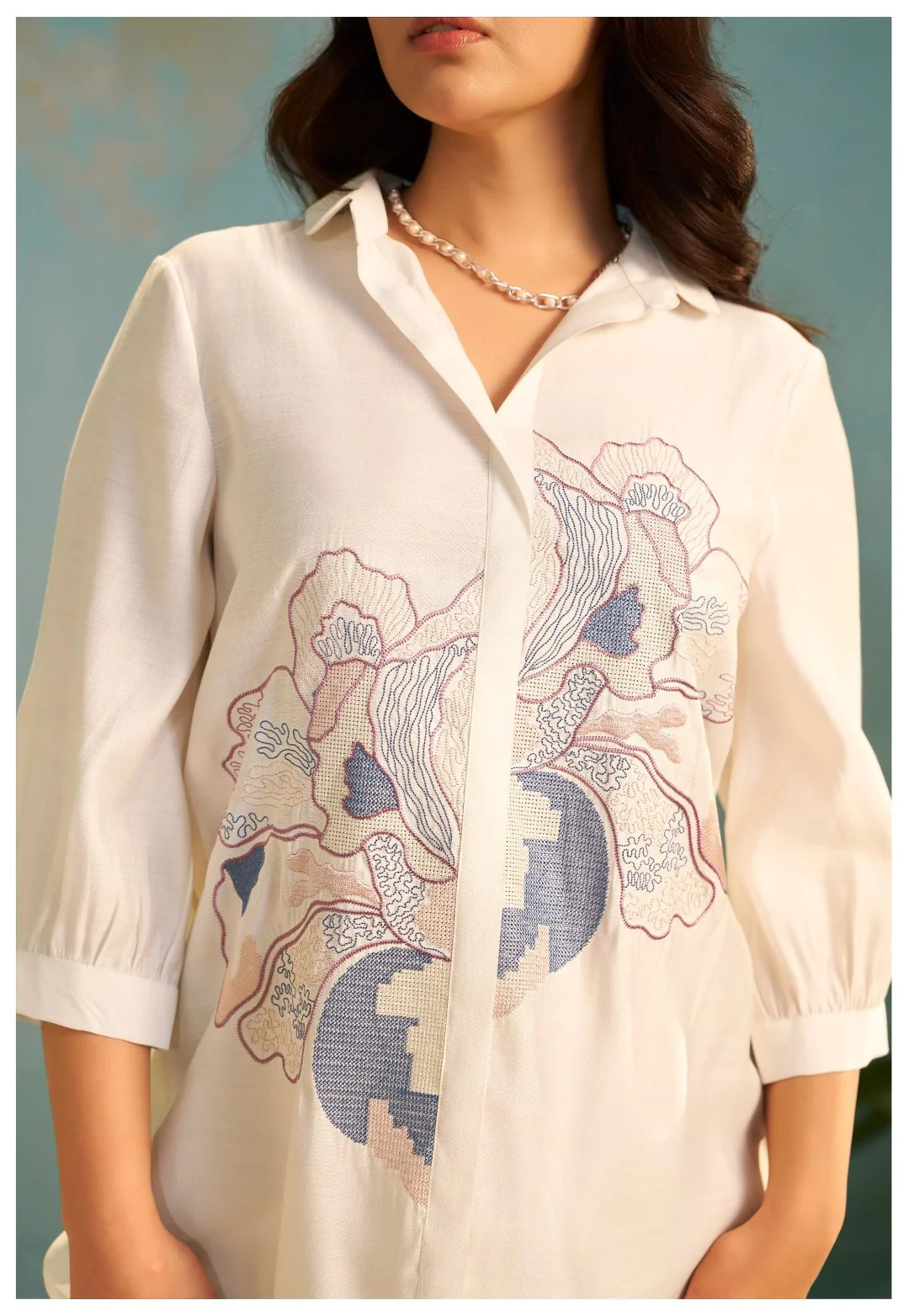 Tisca Daisy embroidery co-ord set - Image 6