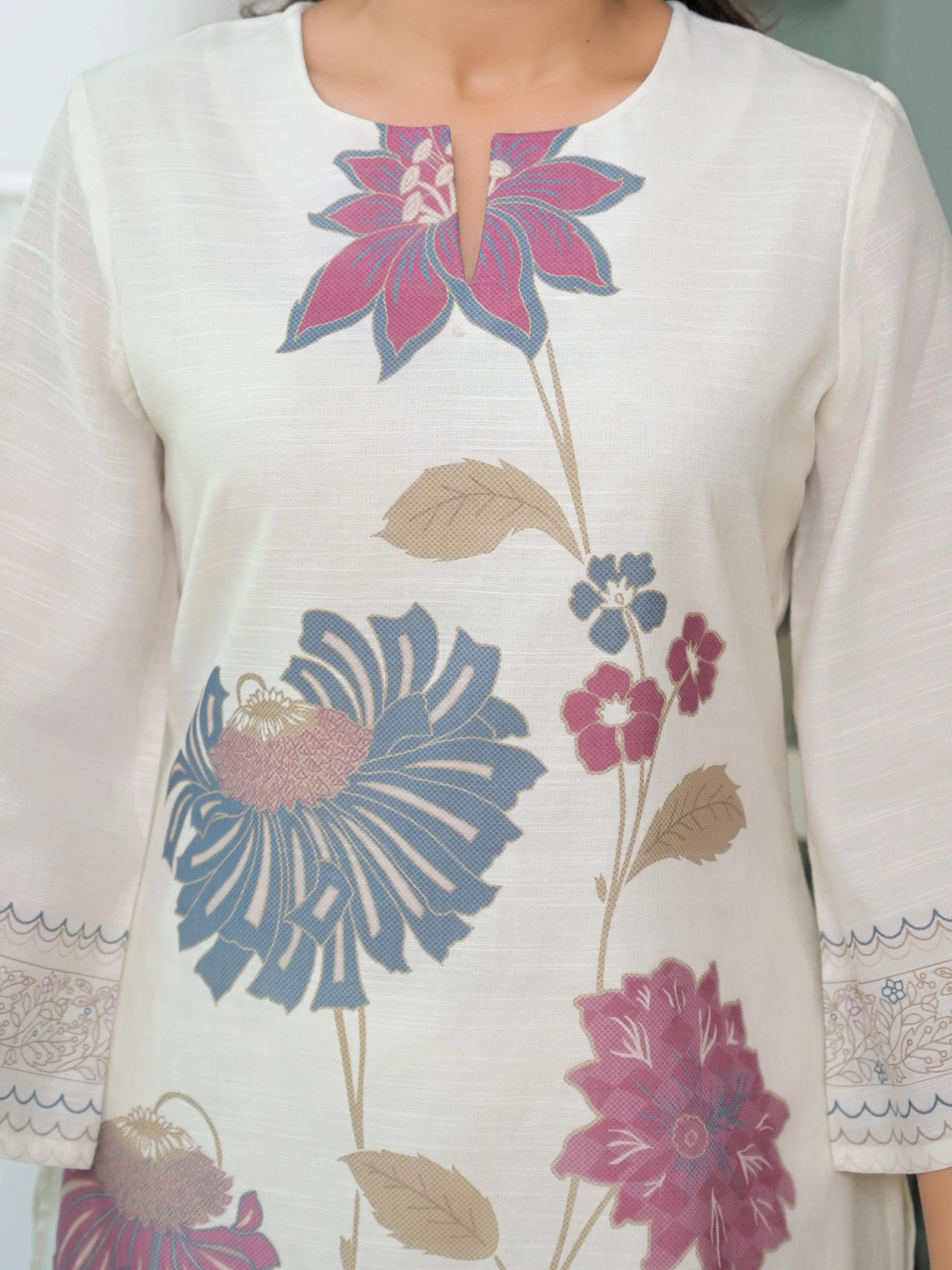Vastramaya cosmos printed cotton co-ord set - Image 10