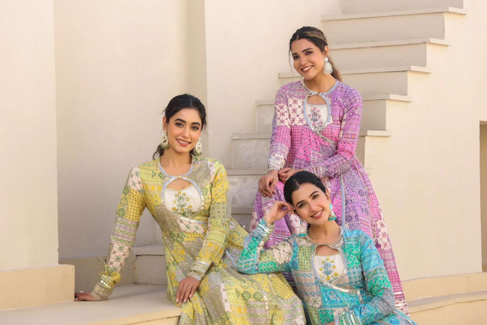 Vastramaya tyrian cotton festive gown - Image 7