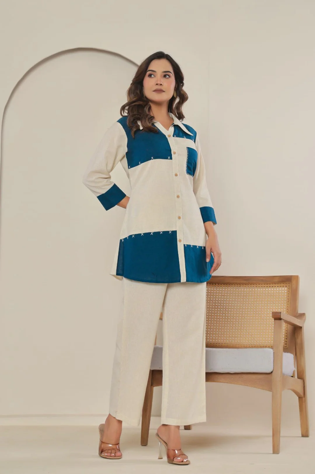 Puran indi Cotton co-ord set - Image 3