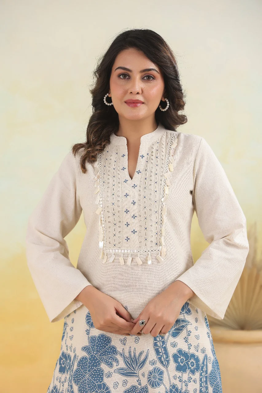 Mahua Hibis Cotton Co-ord Set - Image 2