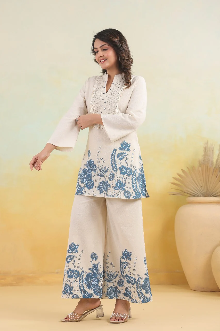 Mahua Hibis Cotton Co-ord Set - Image 3