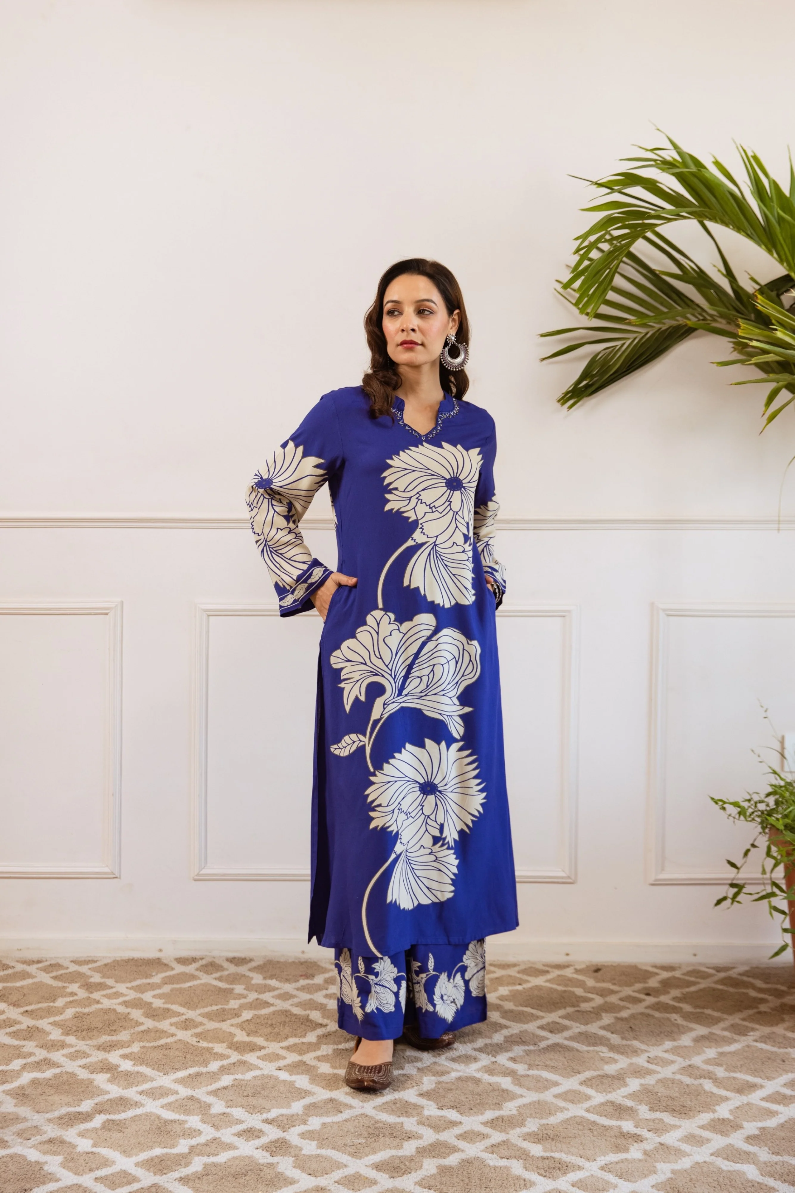Bakul Spruce Digital Printed Kurta Pant Set - Image 5
