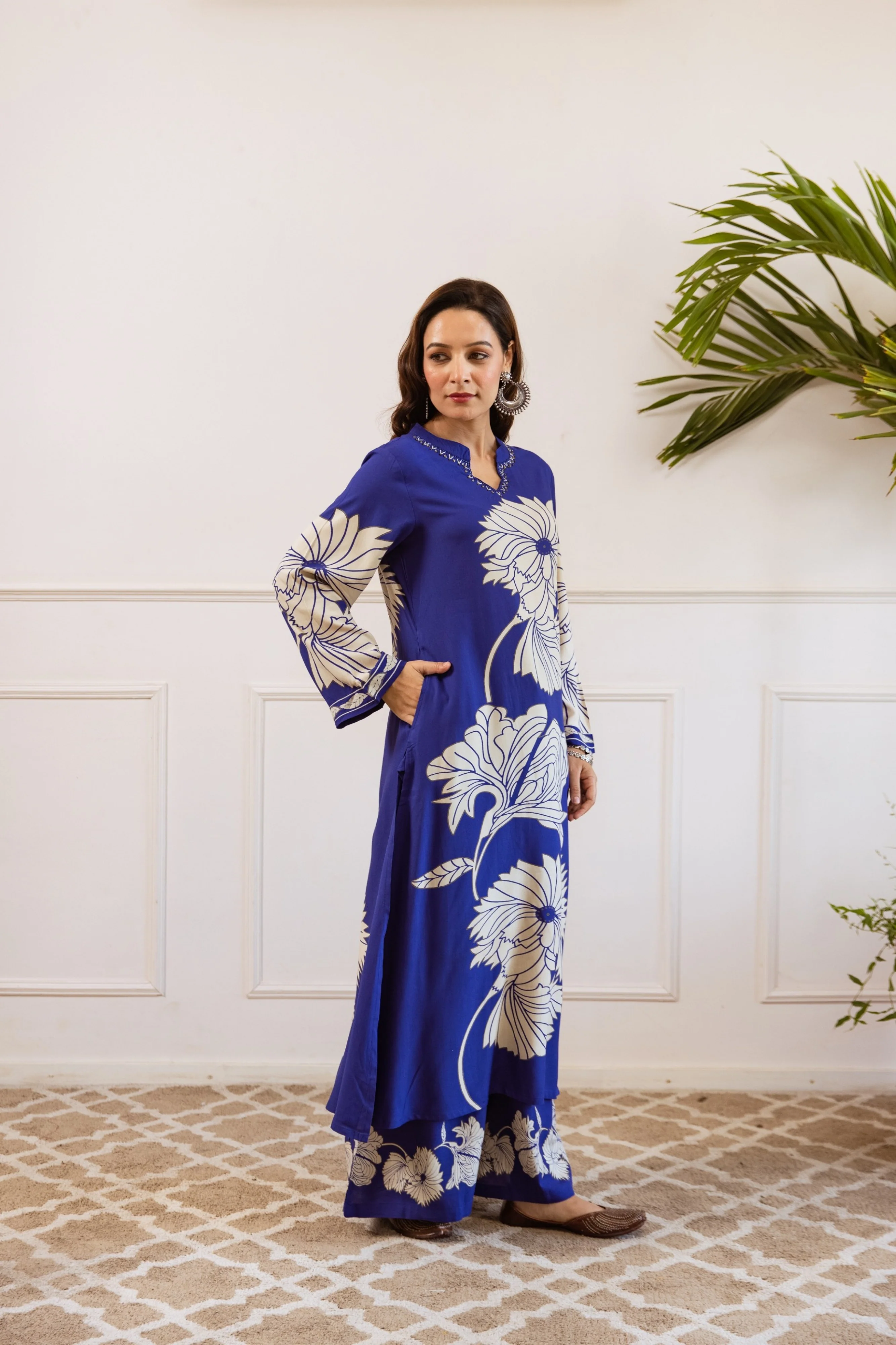 Bakul Spruce Digital Printed Kurta Pant Set - Image 7