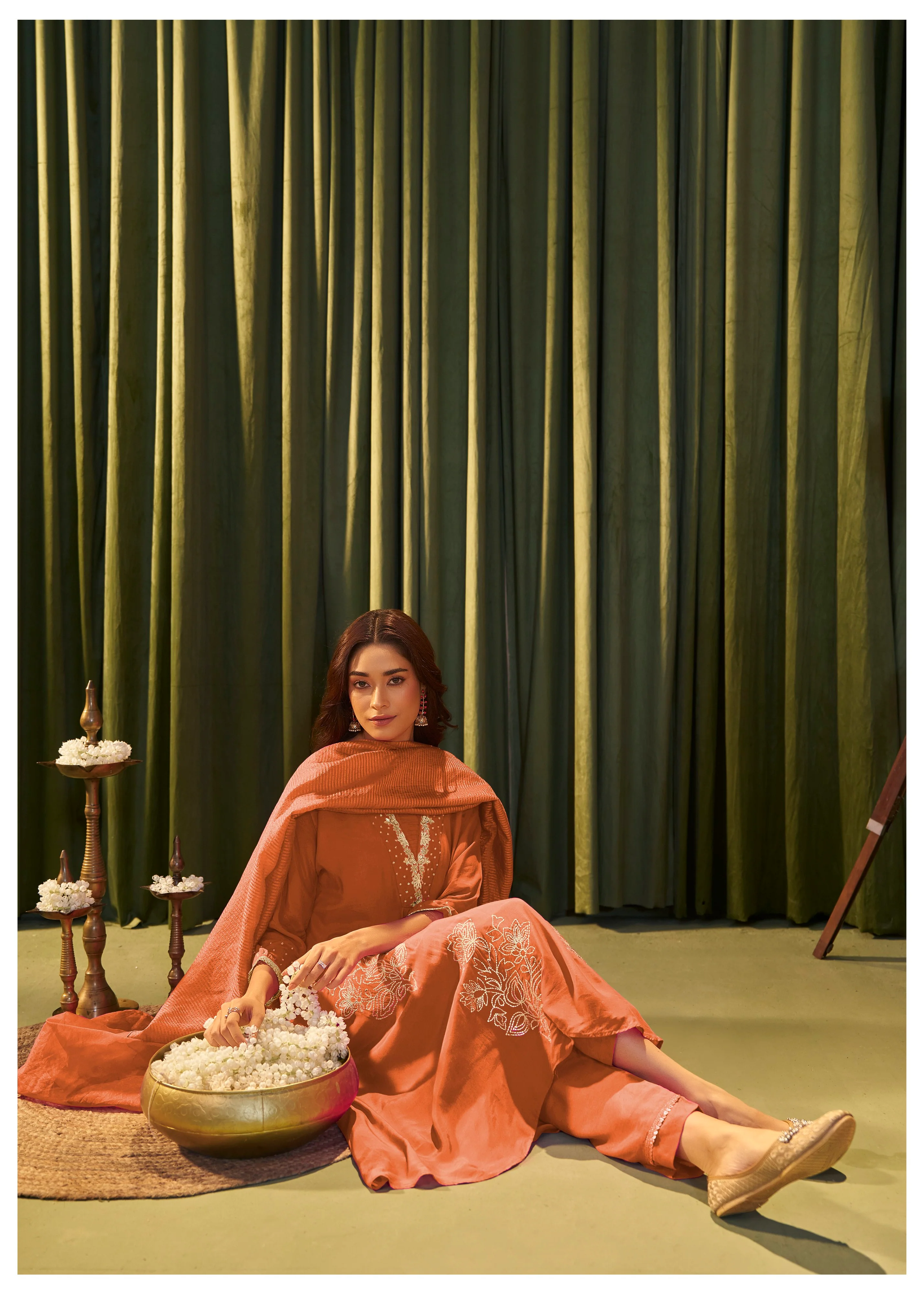 Albeli Apricot Premium Full work suit set - Image 4