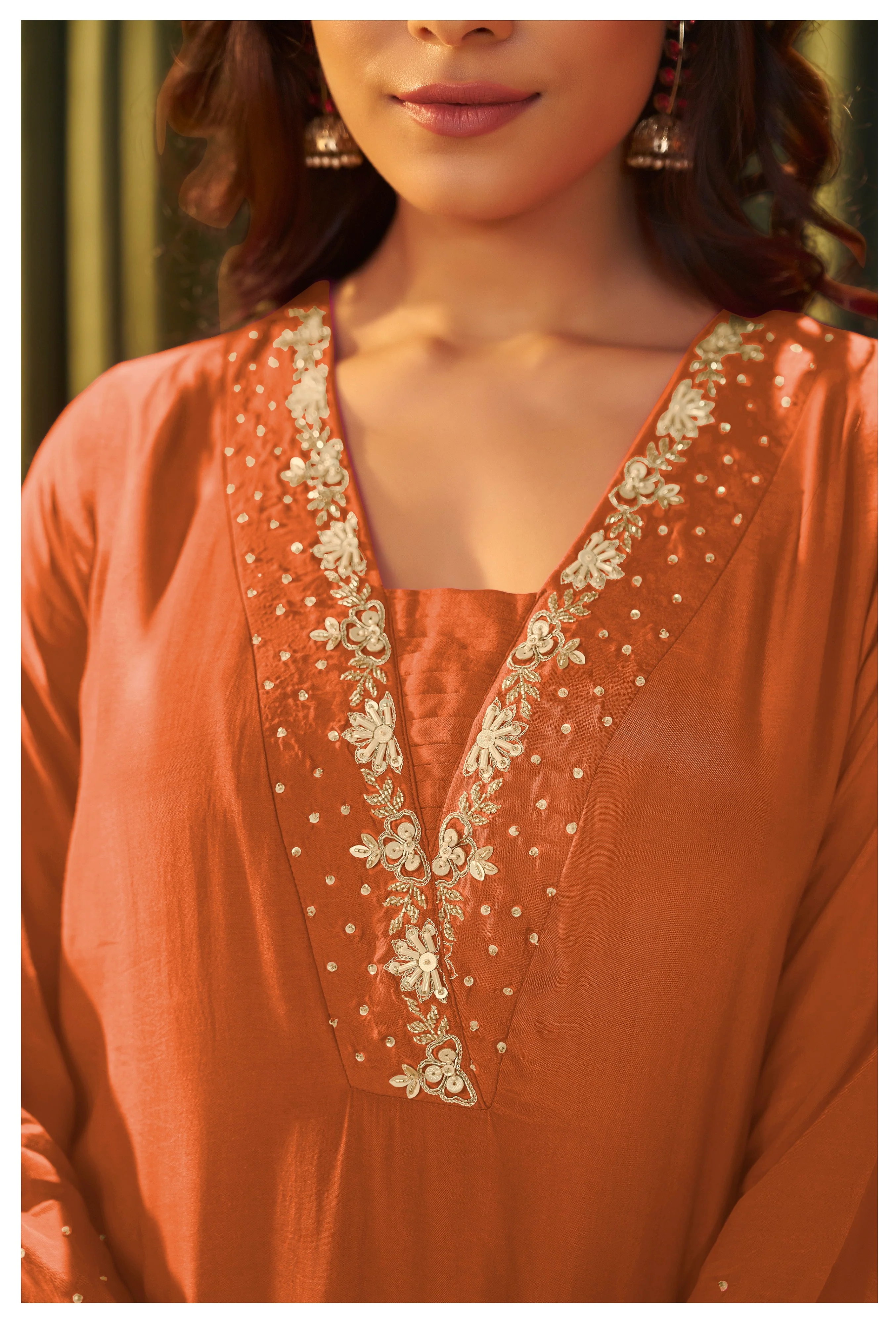 Albeli Apricot Premium Full work suit set - Image 7