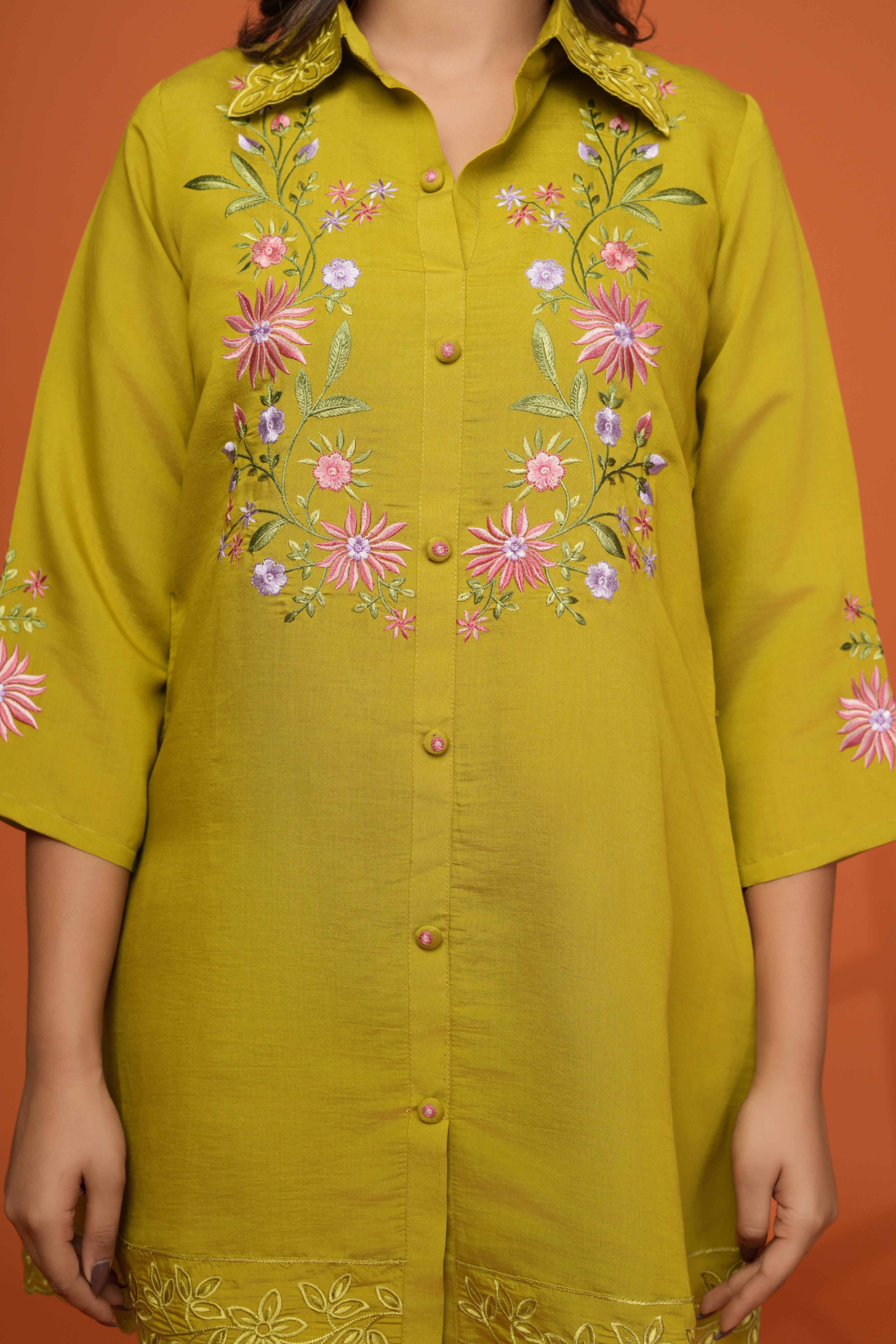 Darika sunshine embroidery co-ord set - Image 4
