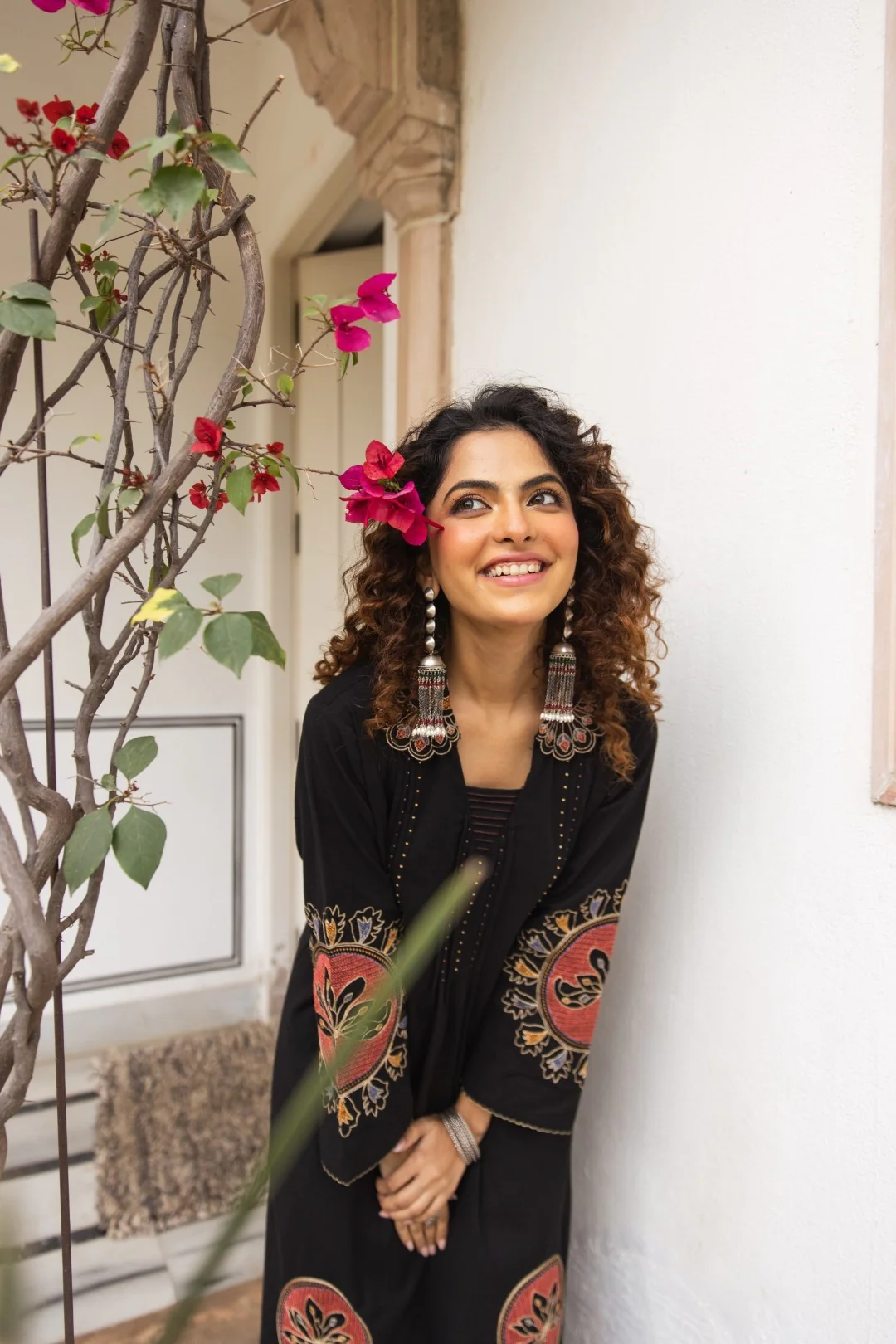 Karen ebony embroidery kurta pant set - Image 5