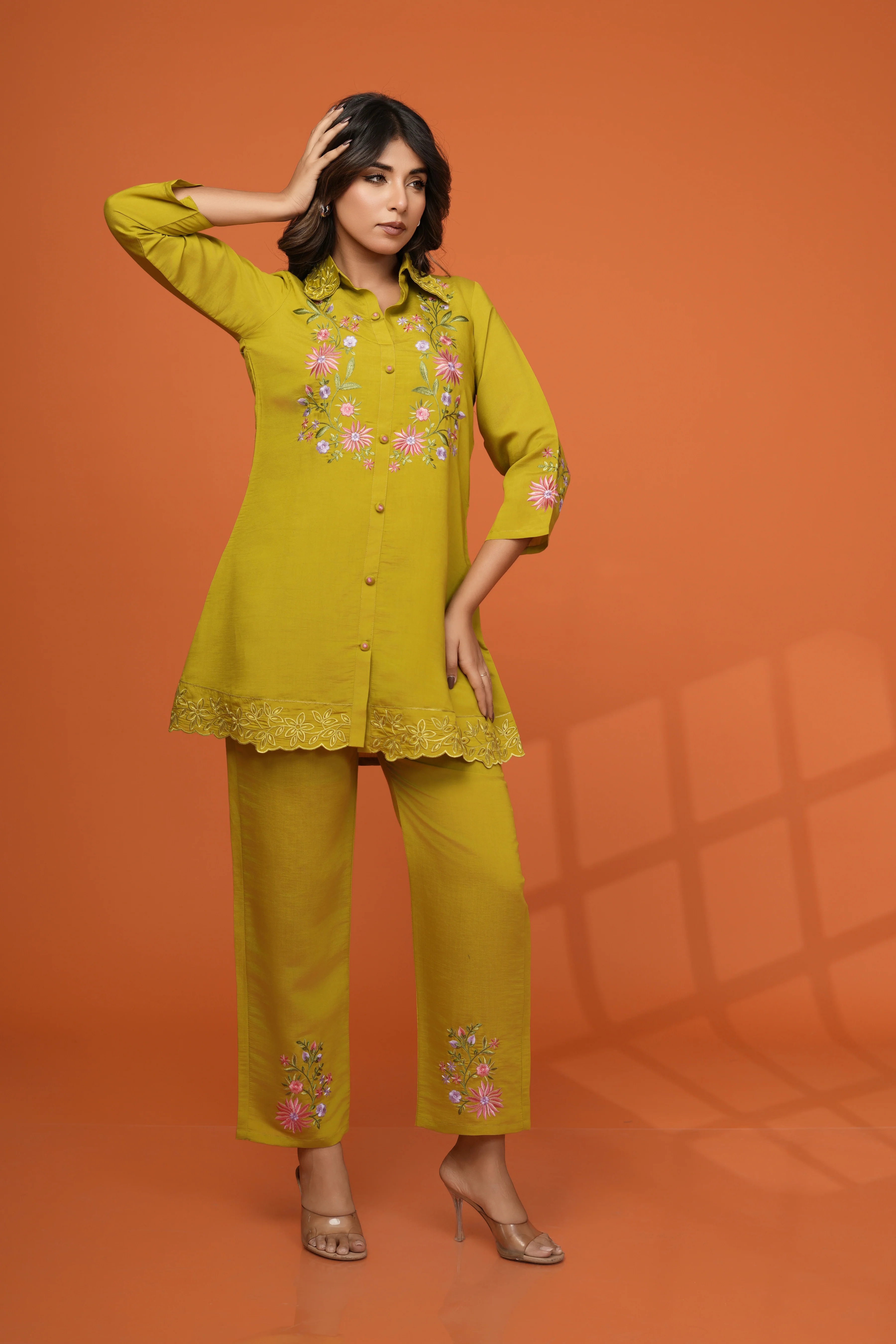 Darika sunshine embroidery co-ord set - Image 5