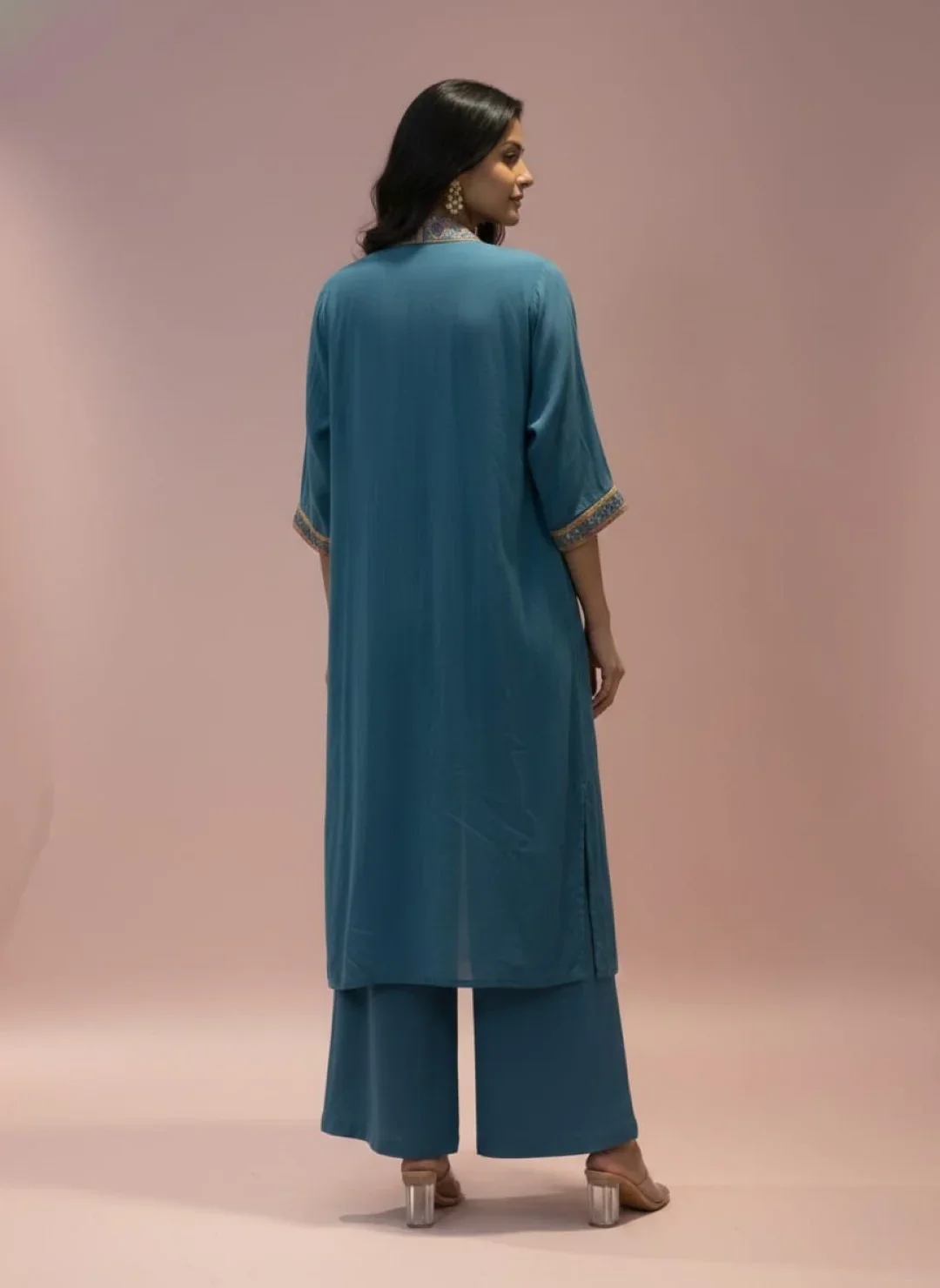 Chaitri Teal Fusion 3 pc set - Image 3