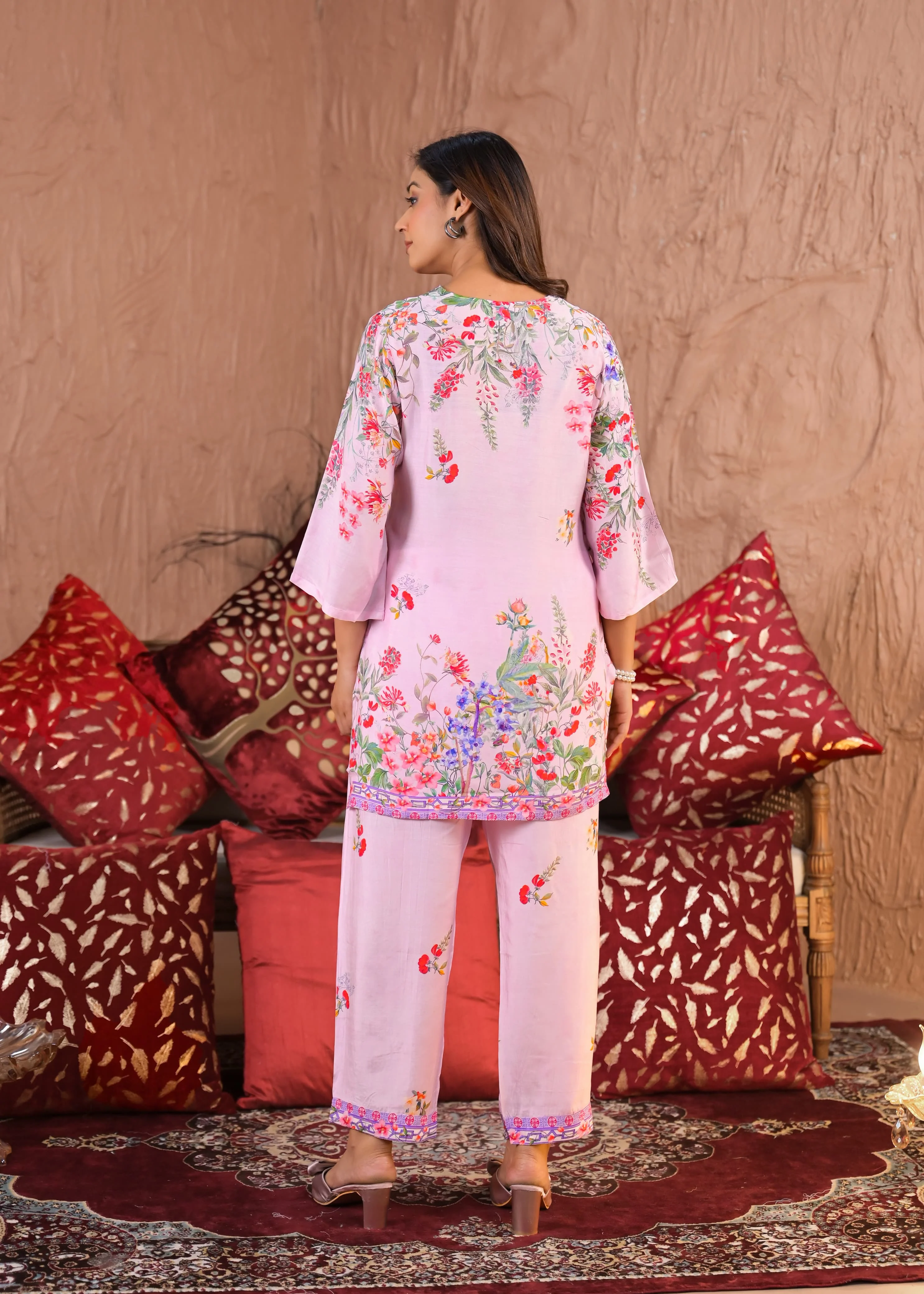 RAAGVI CANDY muslin PRINTED KURTA PANT SET - Image 3