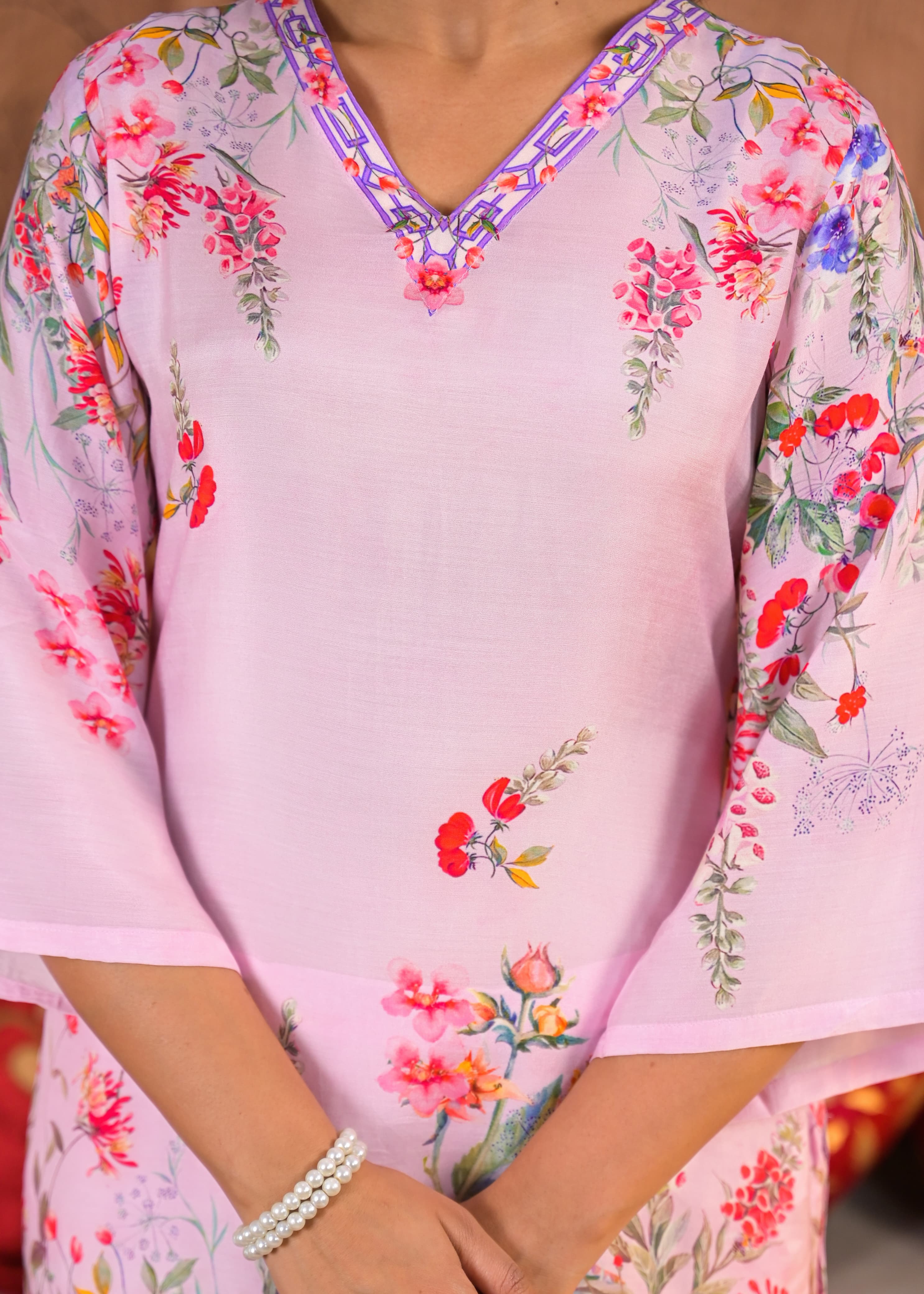 RAAGVI CANDY muslin PRINTED KURTA PANT SET - Image 5
