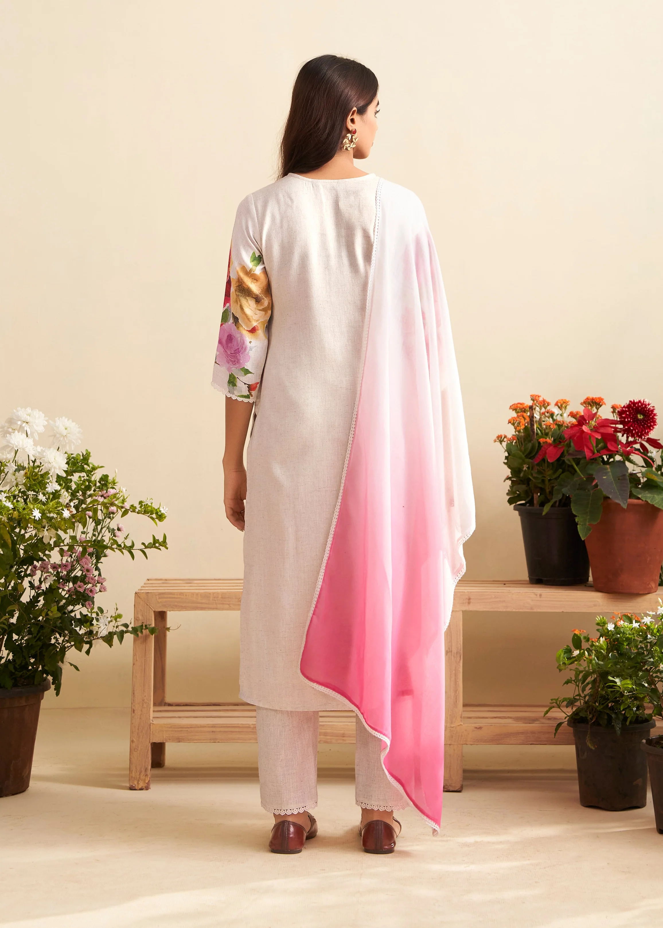 Lisba Rosy Linen Cotton Suit Set - Image 3