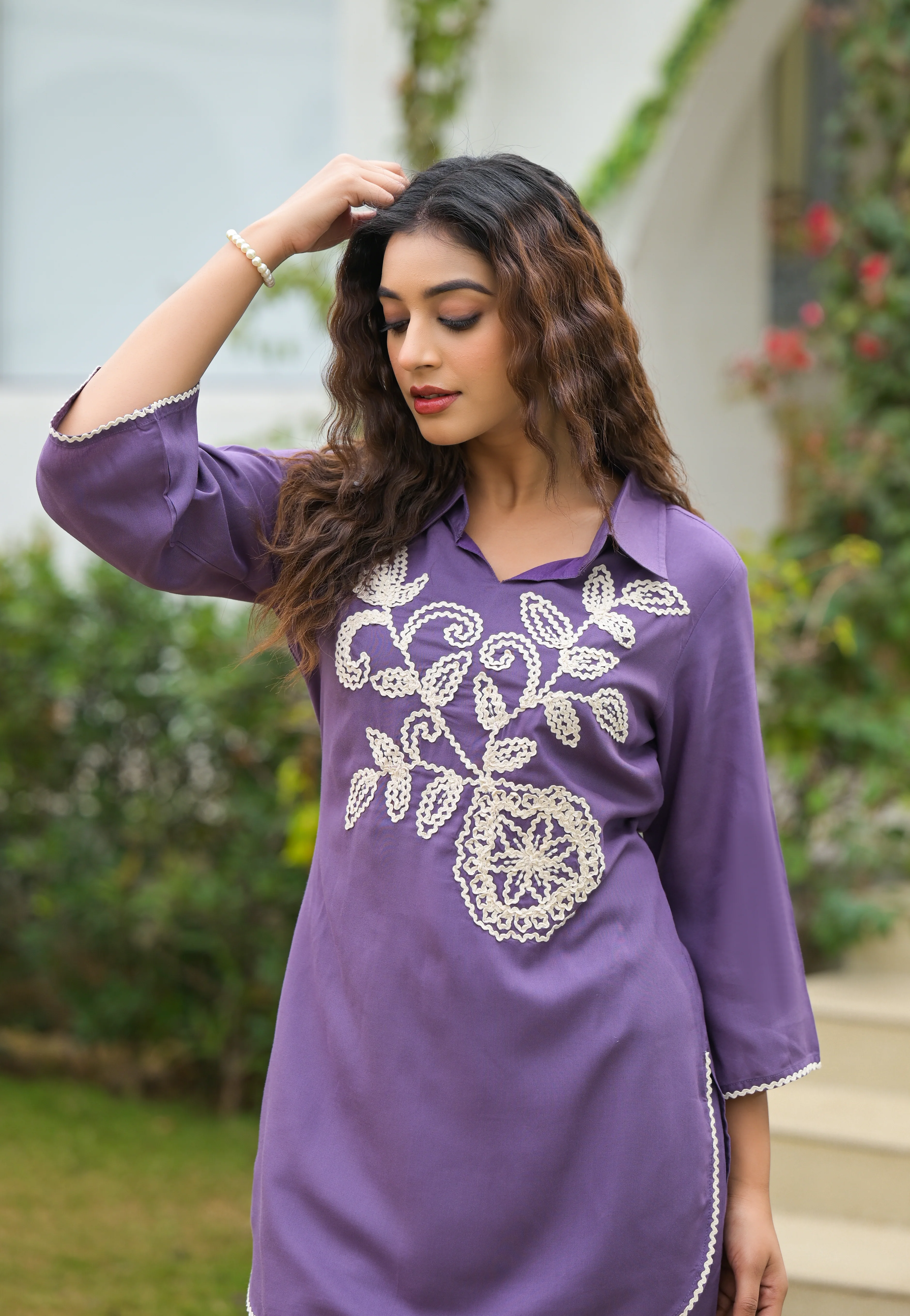 kara Lily Embroidered Co-ord set - Image 2