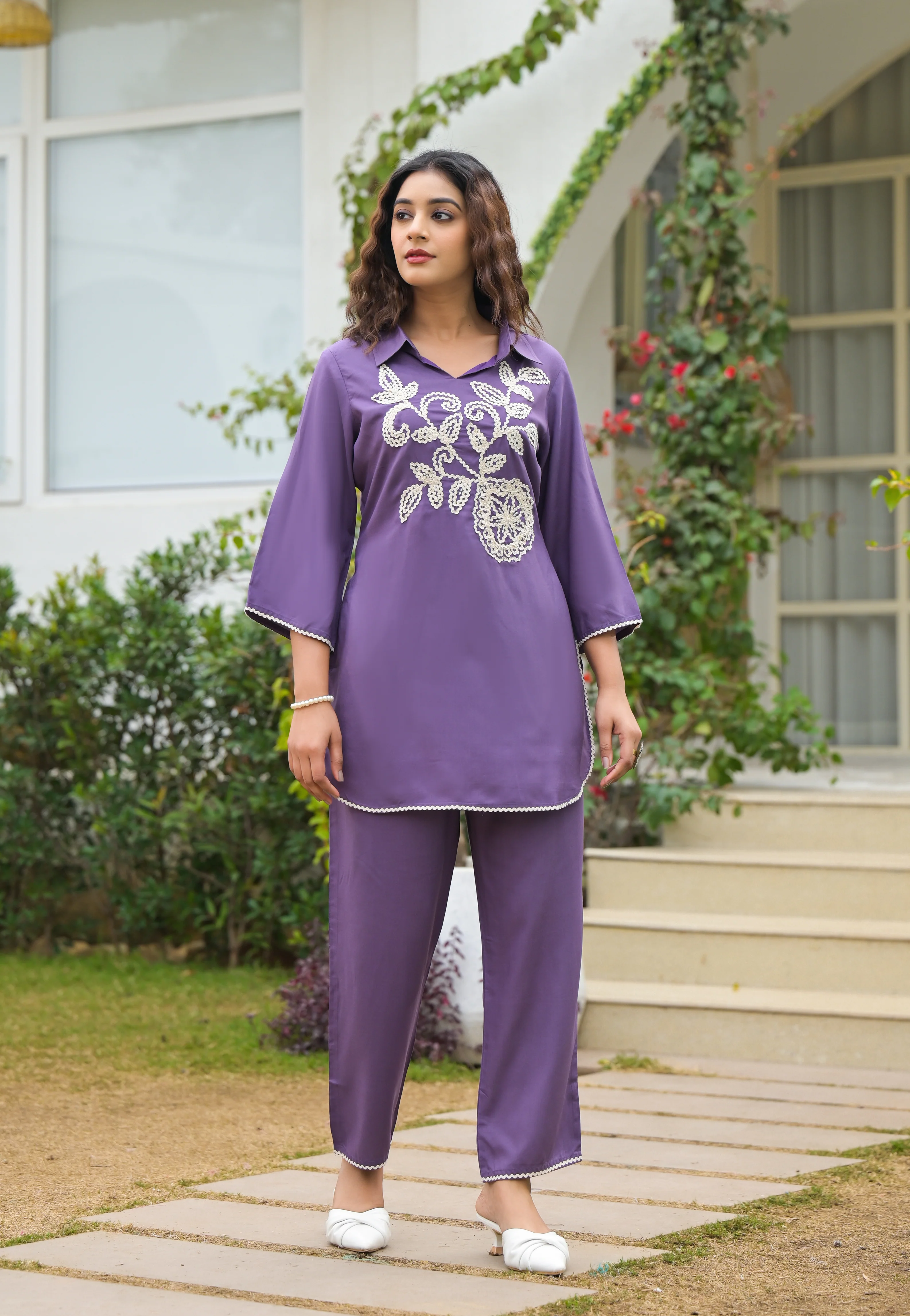 kara Lily Embroidered Co-ord set - Image 7