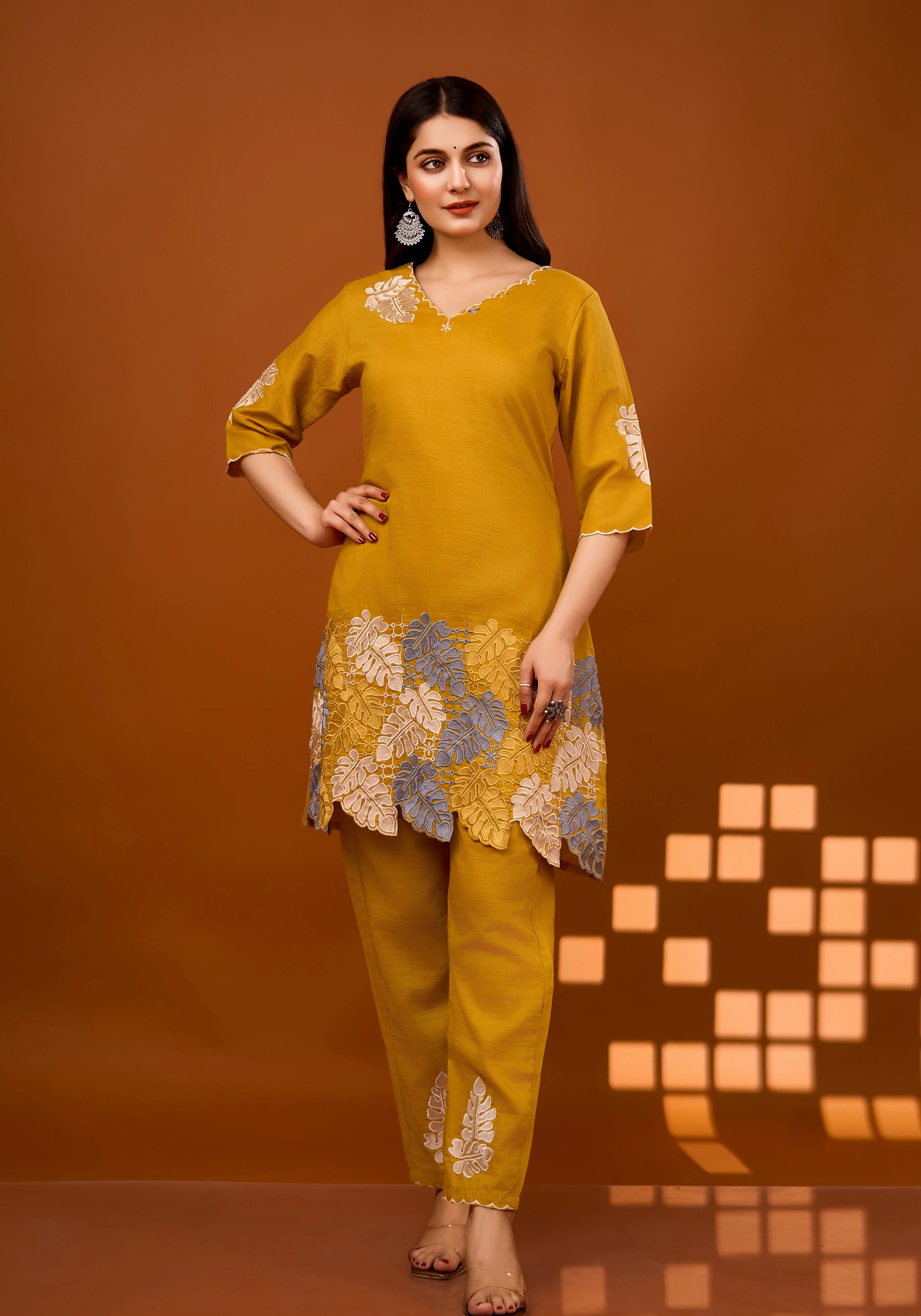 Nivedita Amber Embrodiered Co-ord Set - Image 4