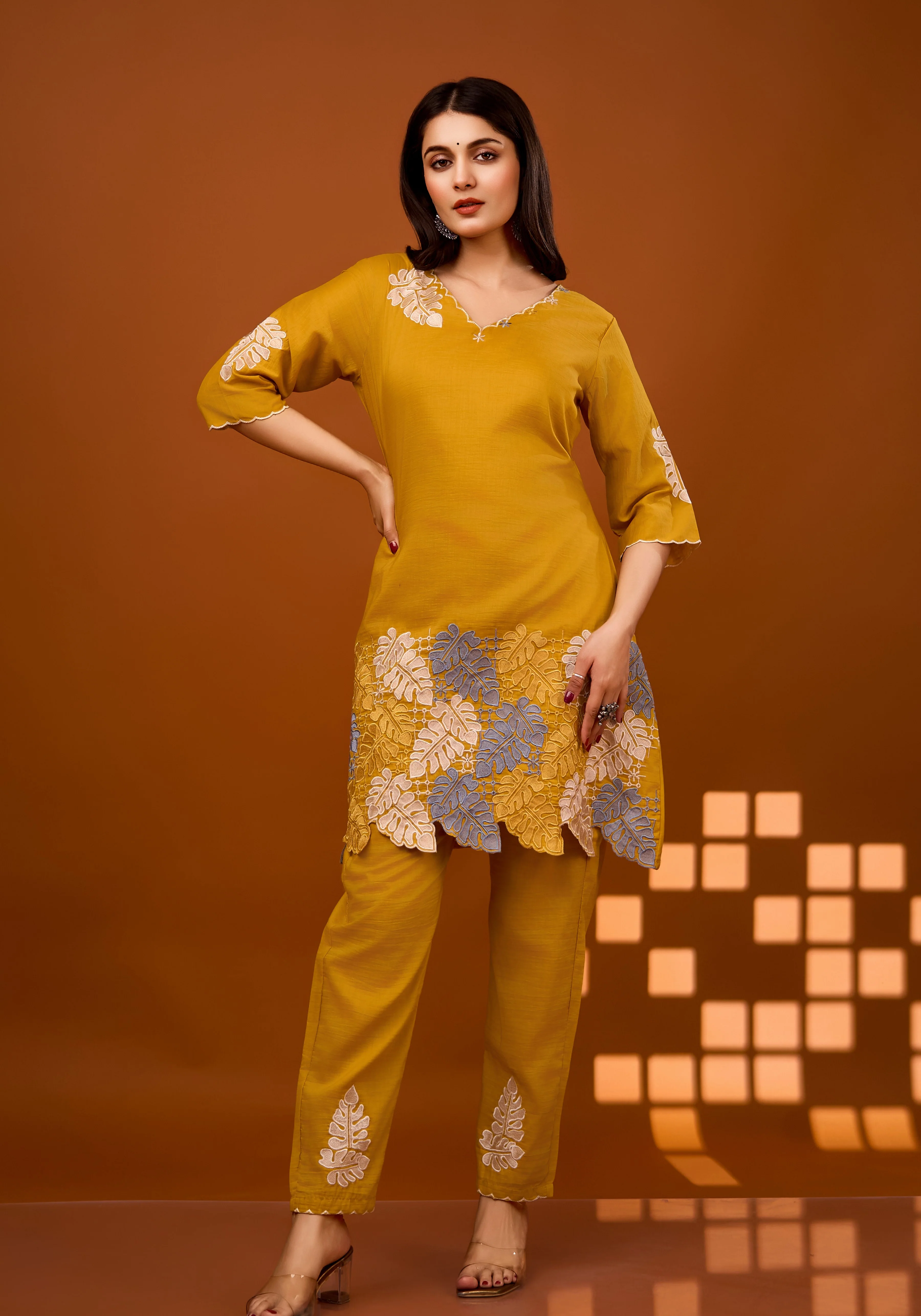 Nivedita Amber Embrodiered Co-ord Set - Image 6