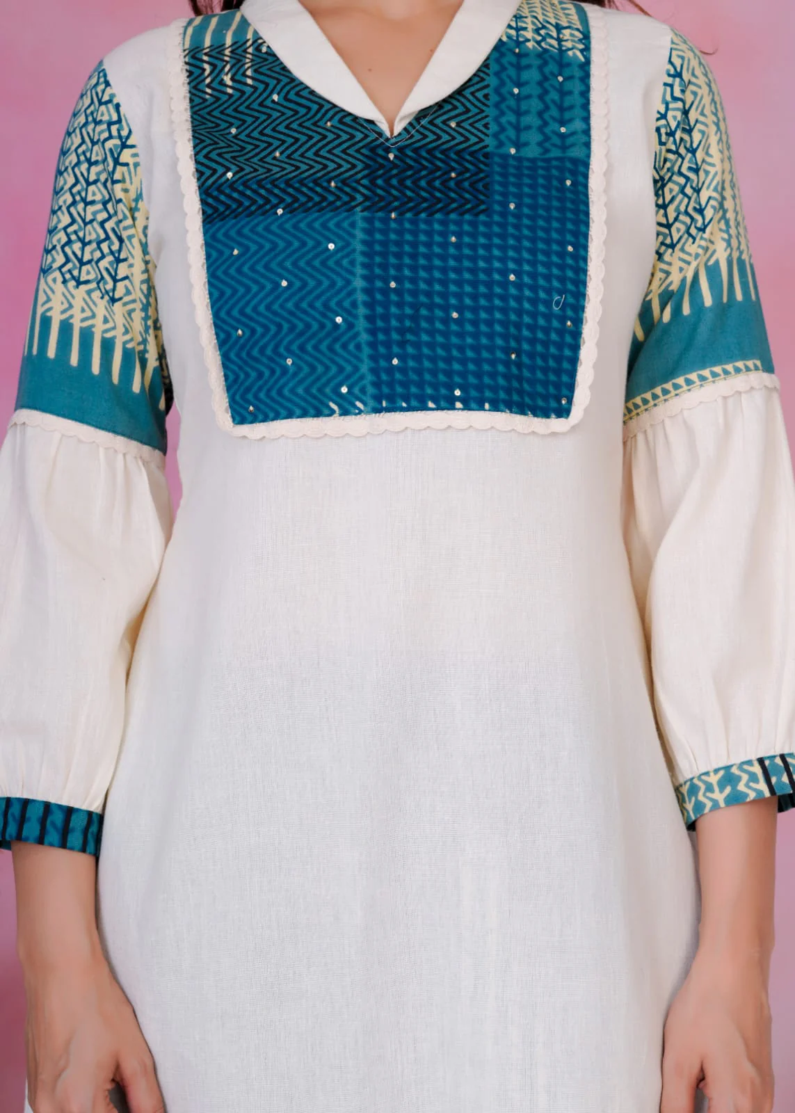 Rashmika Ocean Cotton Co-ord Set - Image 3