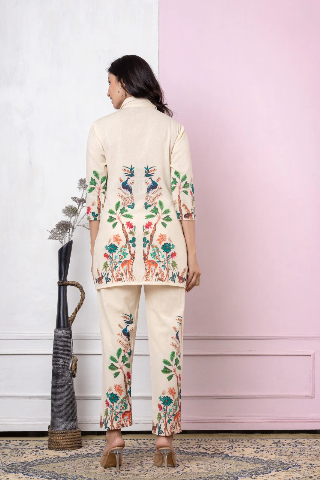 Kompa Vibe Printed Cotton co-ord Set - Image 3