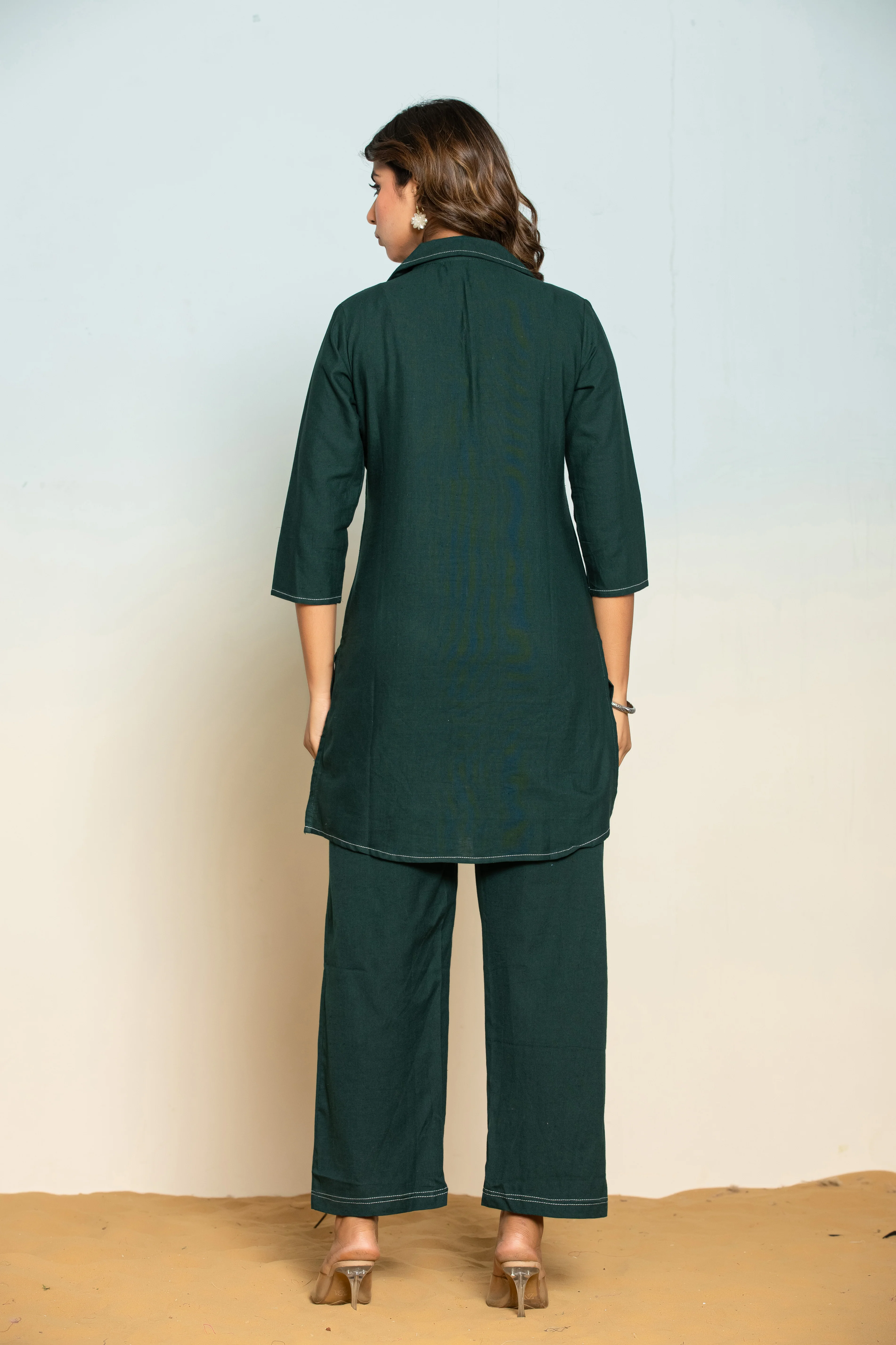 Bhavna Pine Embroidered Co-ord Set - Image 3