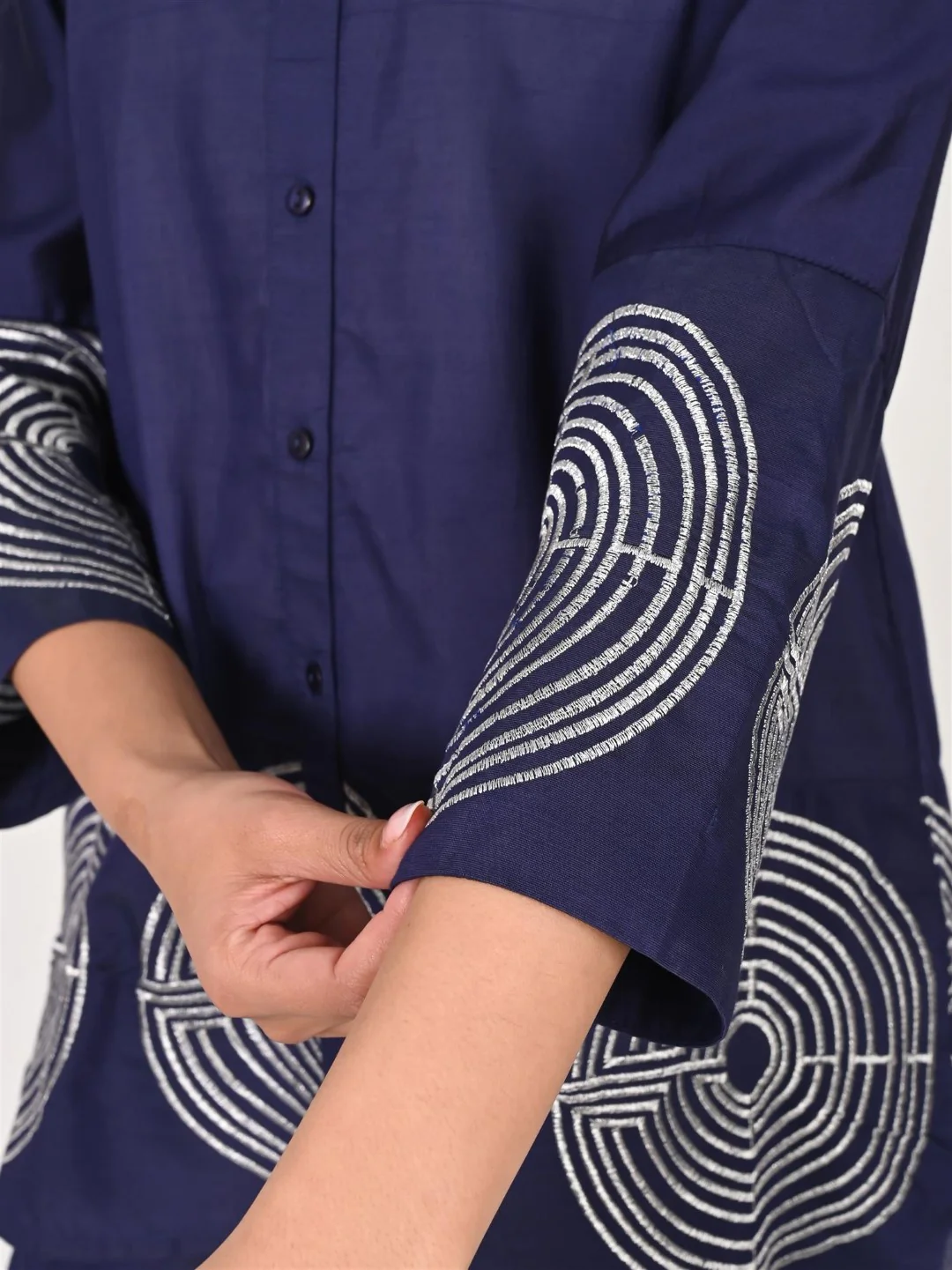 Sharanya Nile Embroidery Premium Co-ord Set - Image 5