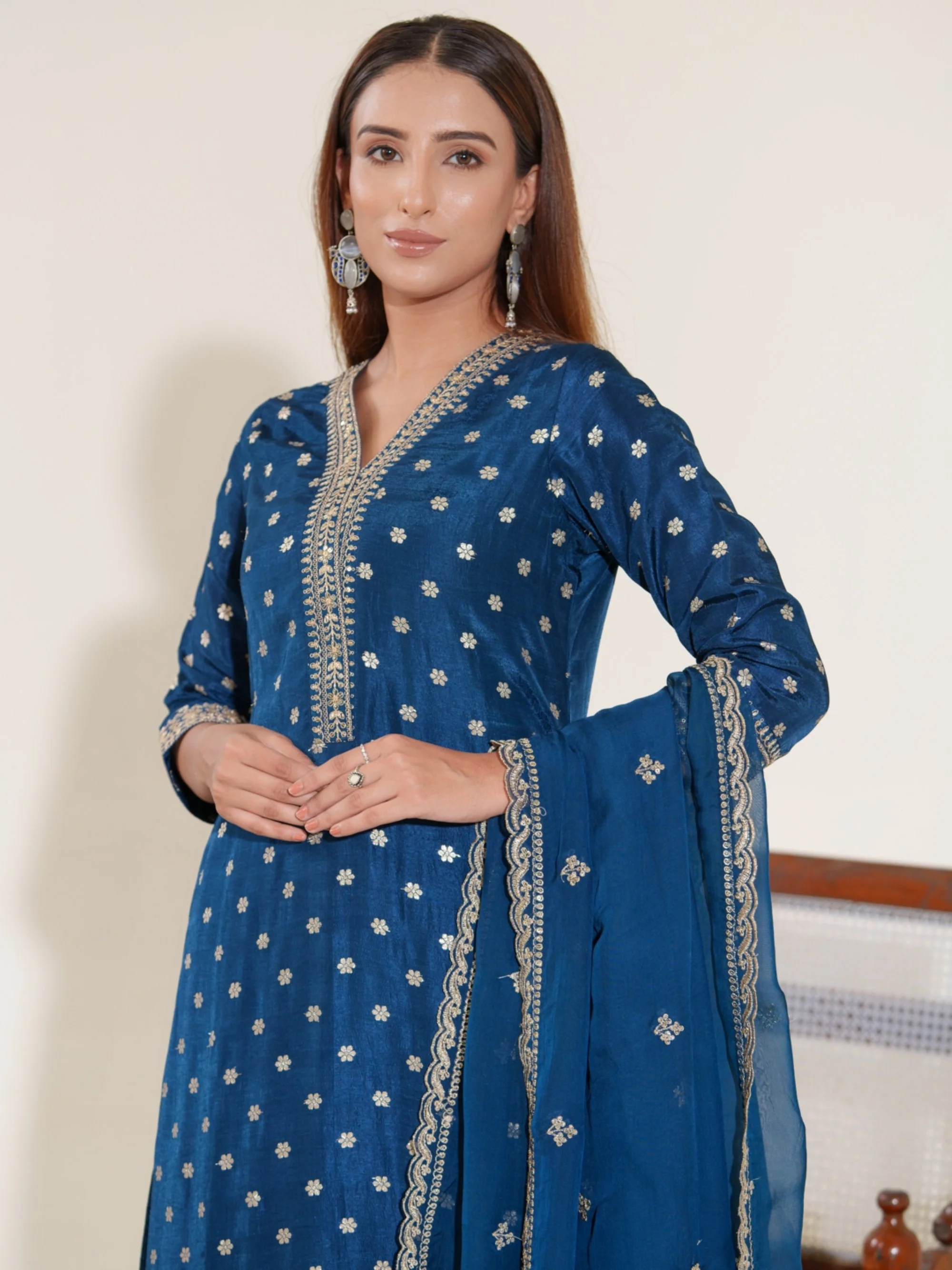 Palash Casal Full Work Suit Set - Image 11