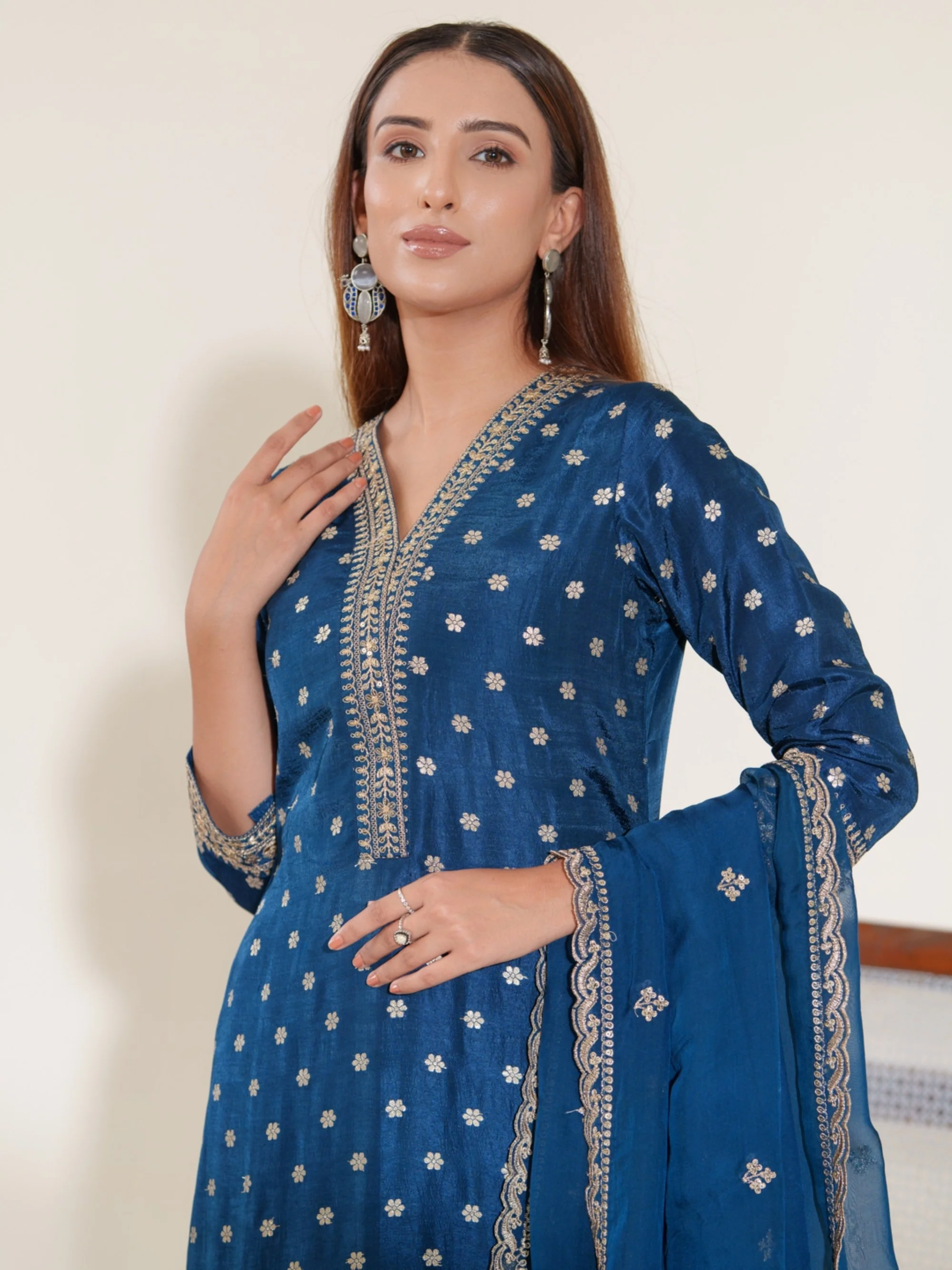 Palash Casal Full Work Suit Set - Image 12