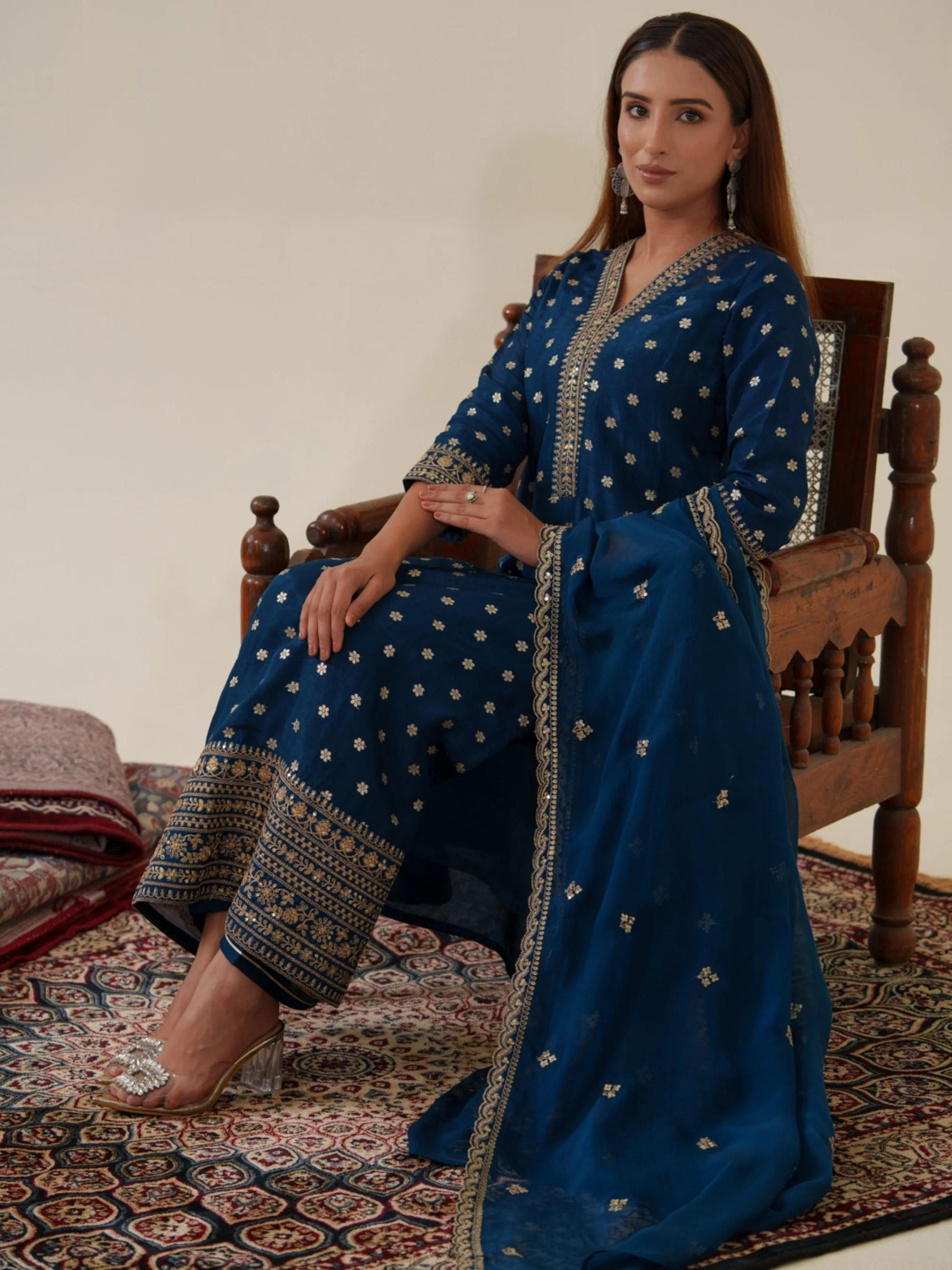 Palash Casal Full Work Suit Set - Image 14