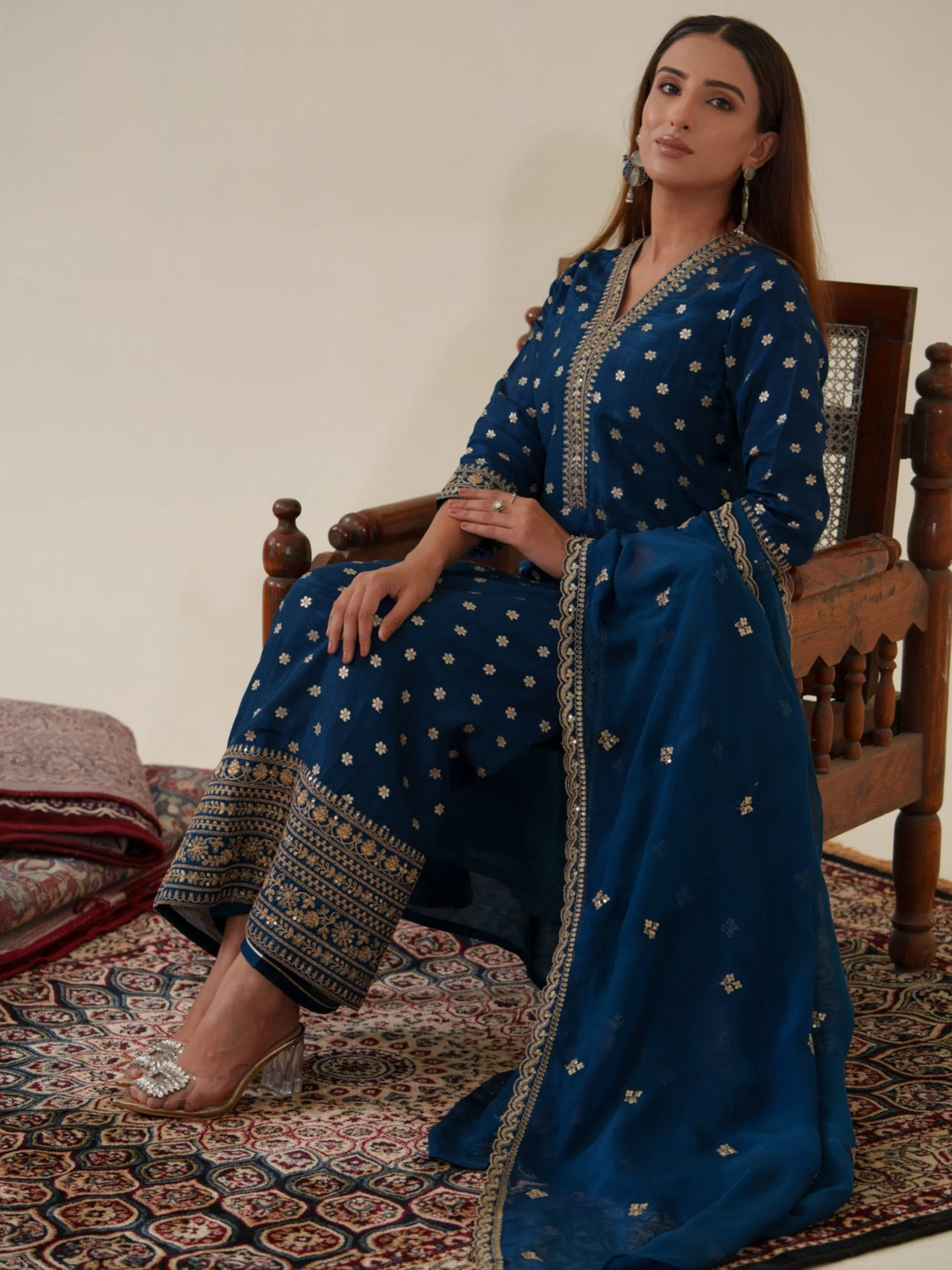 Palash Casal Full Work Suit Set - Image 15