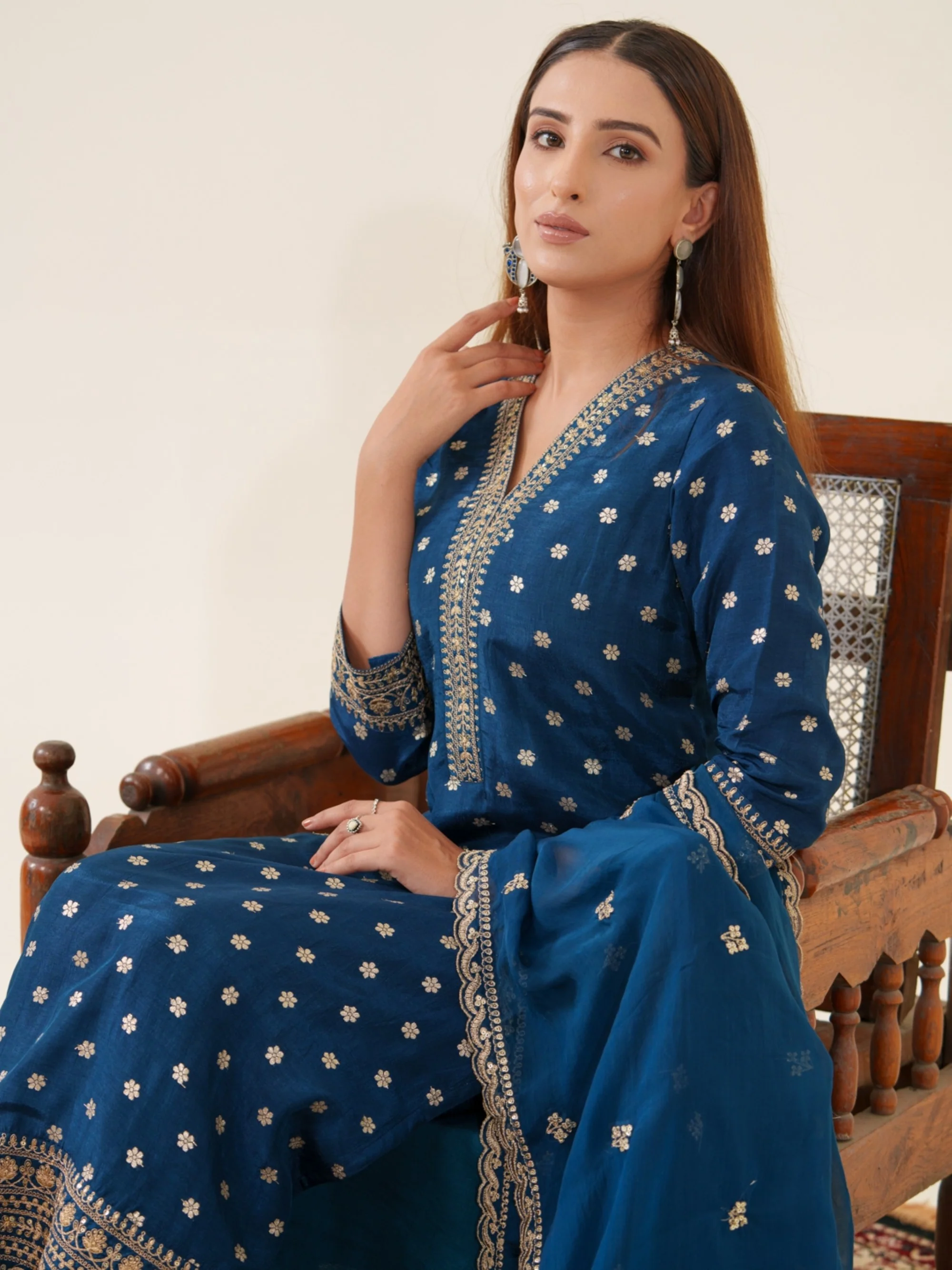 Palash Casal Full Work Suit Set - Image 17