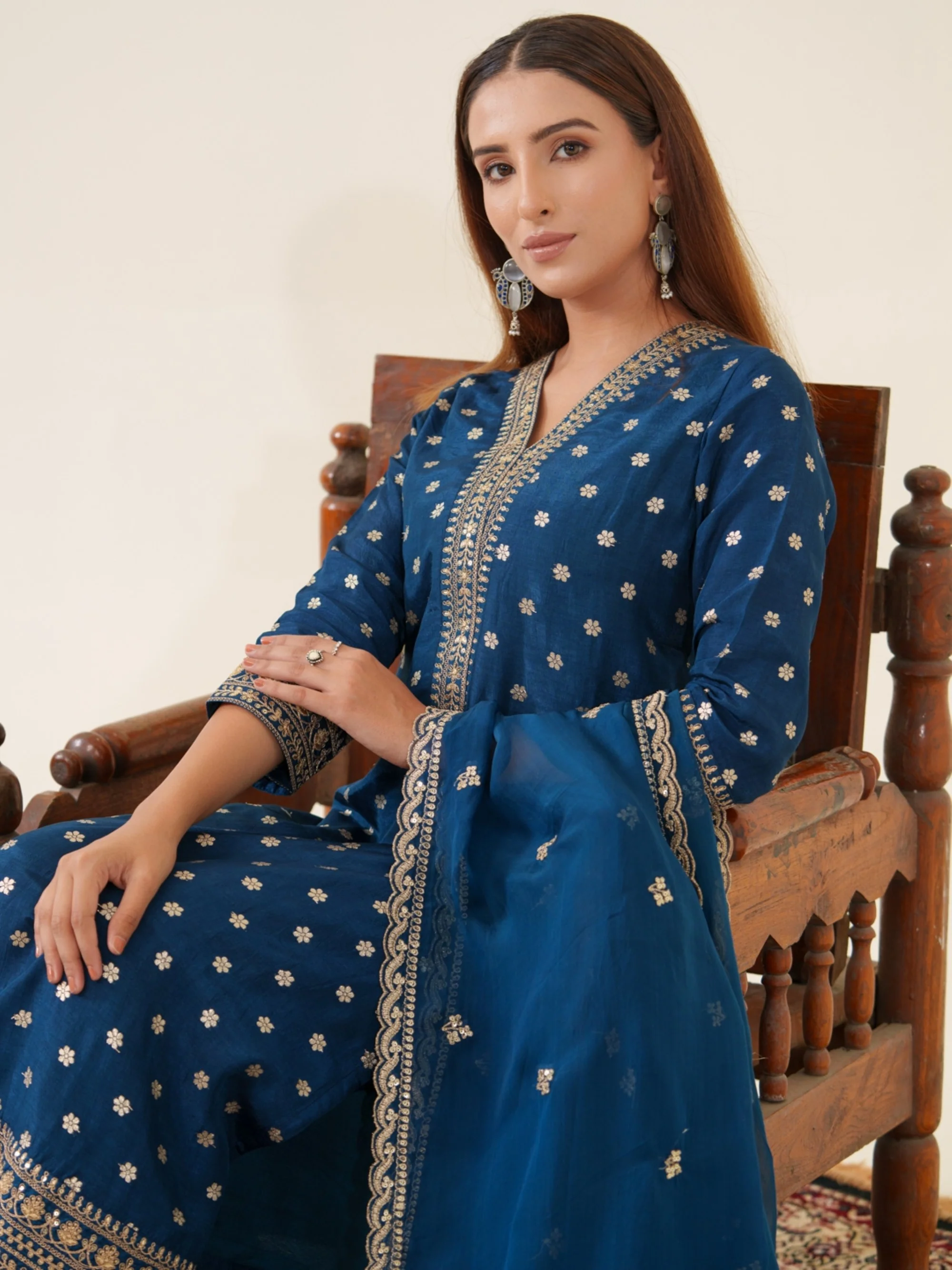 Palash Casal Full Work Suit Set - Image 18