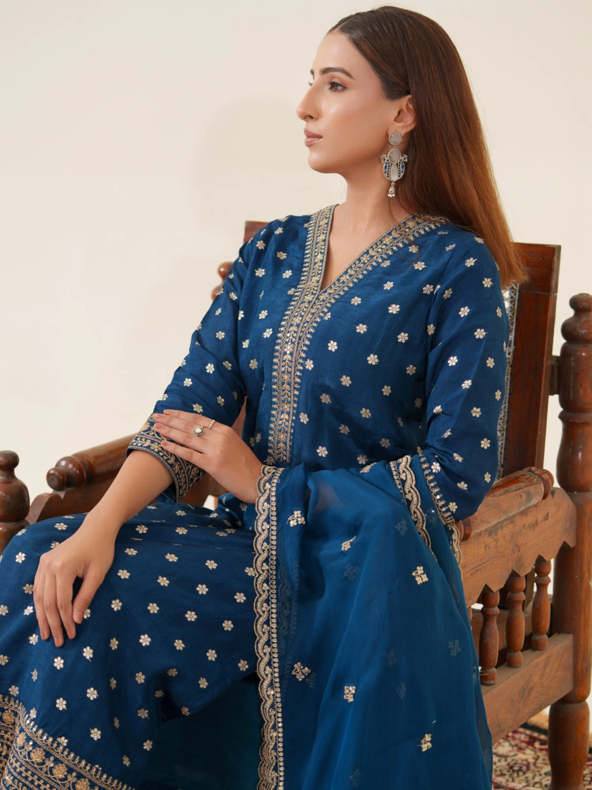 Palash Casal Full Work Suit Set - Image 19