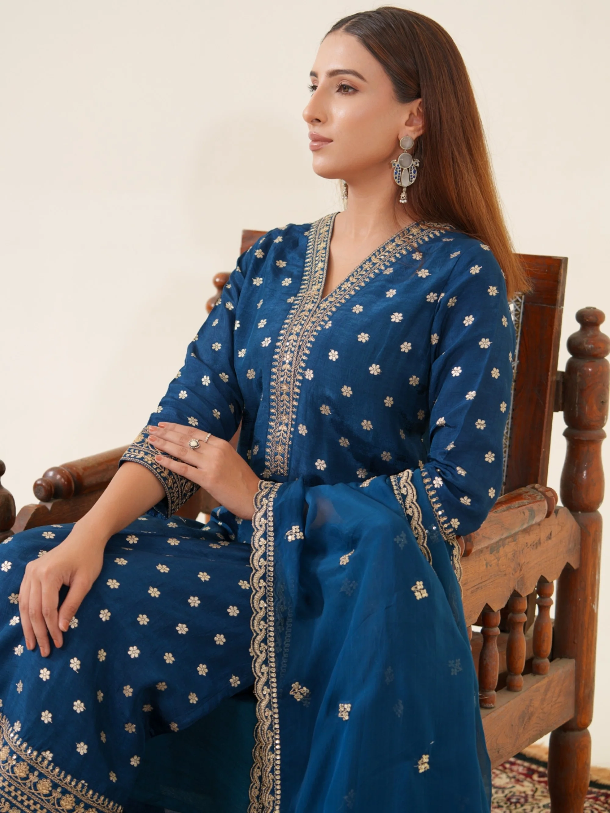 Palash Casal Full Work Suit Set - Image 20