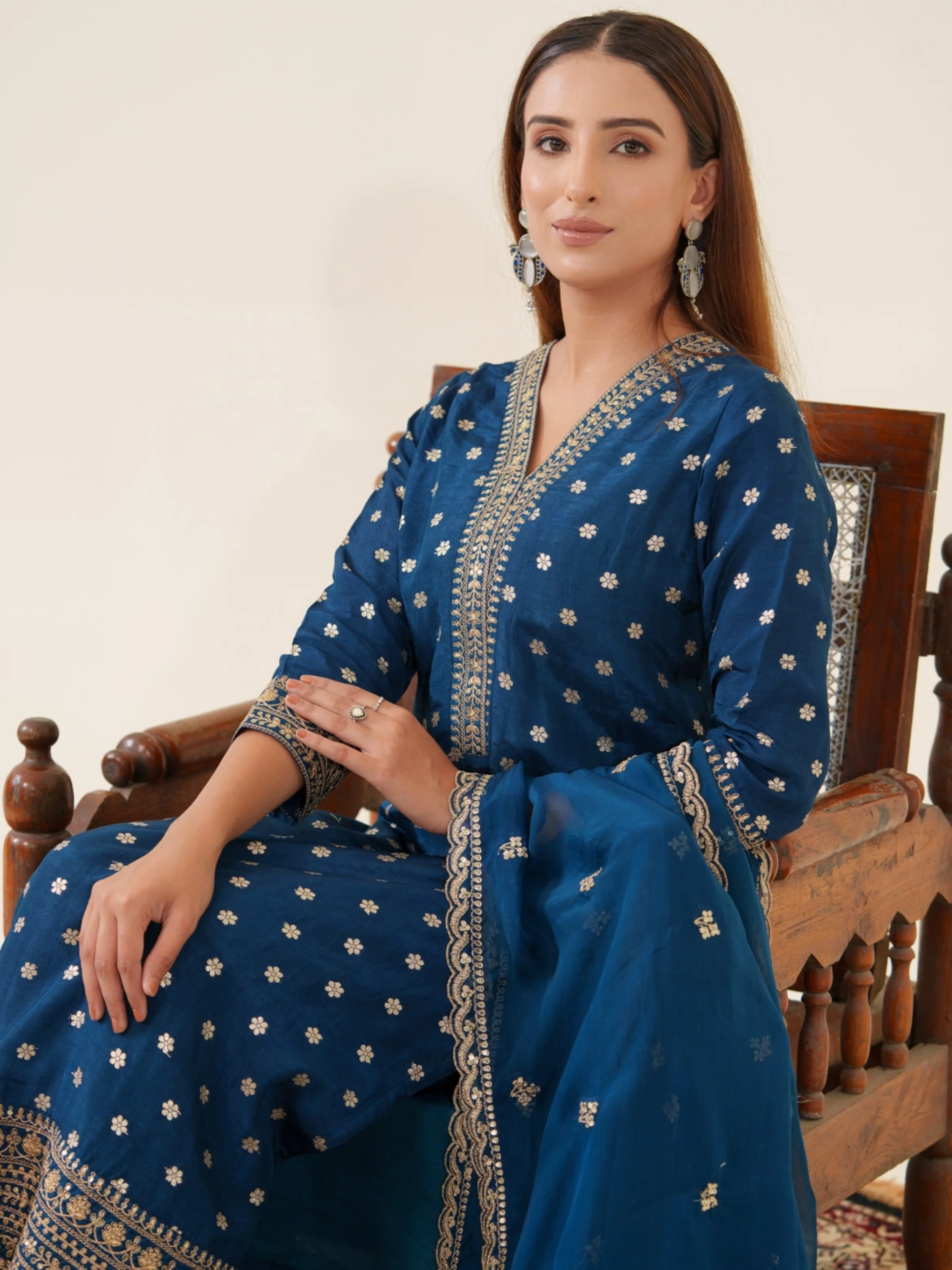Palash Casal Full Work Suit Set - Image 21