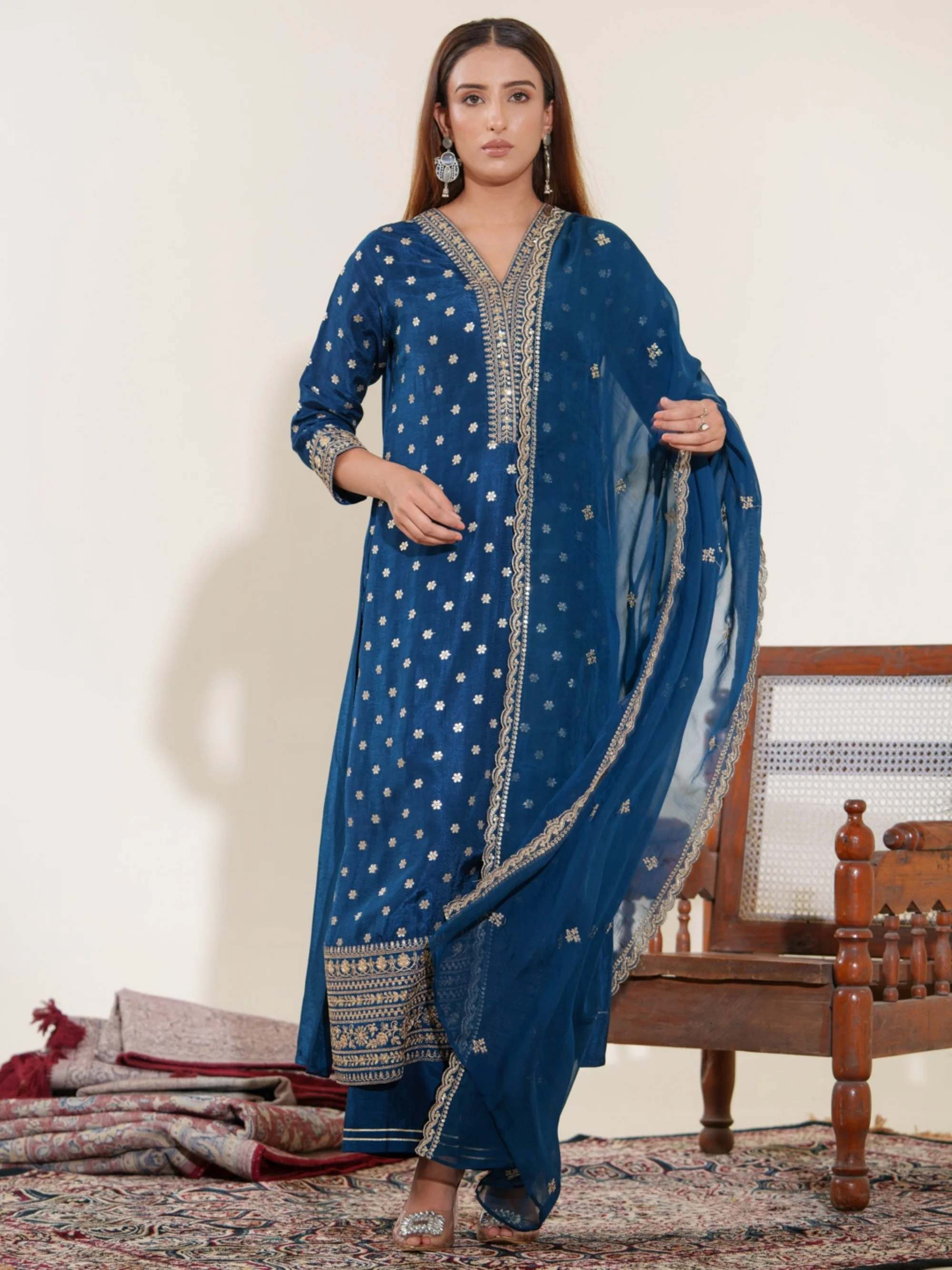 Palash Casal Full Work Suit Set - Image 26