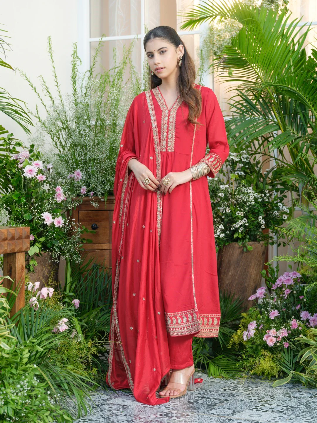 Palash Valentine Full Work Suit Set - Image 10