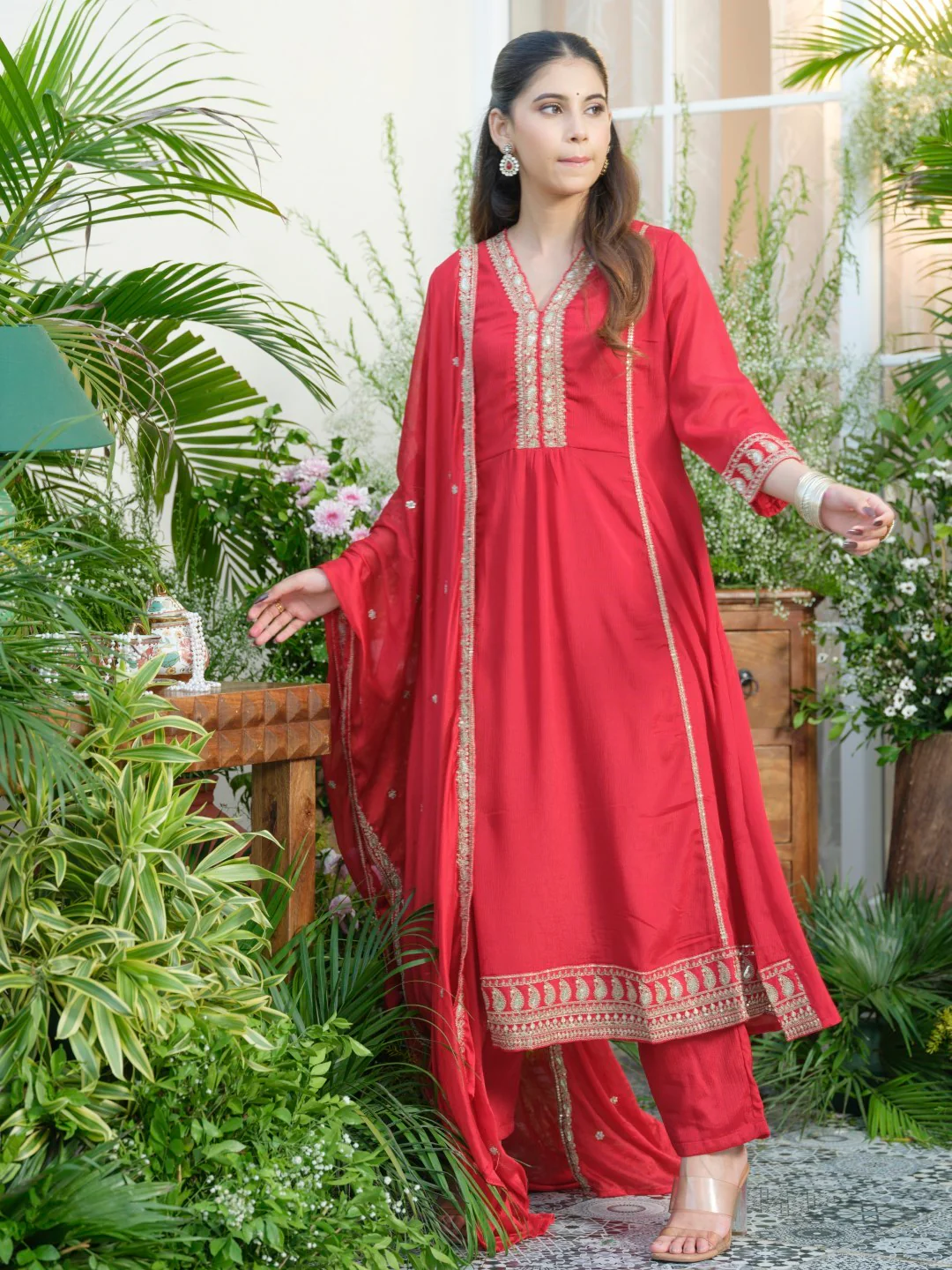 Palash Valentine Full Work Suit Set - Image 12