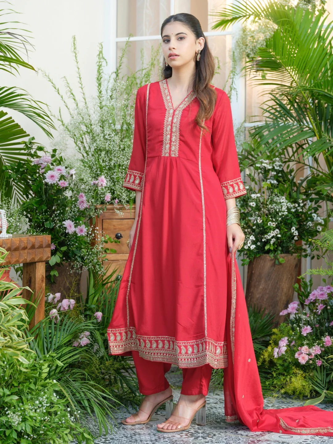 Palash Valentine Full Work Suit Set - Image 13