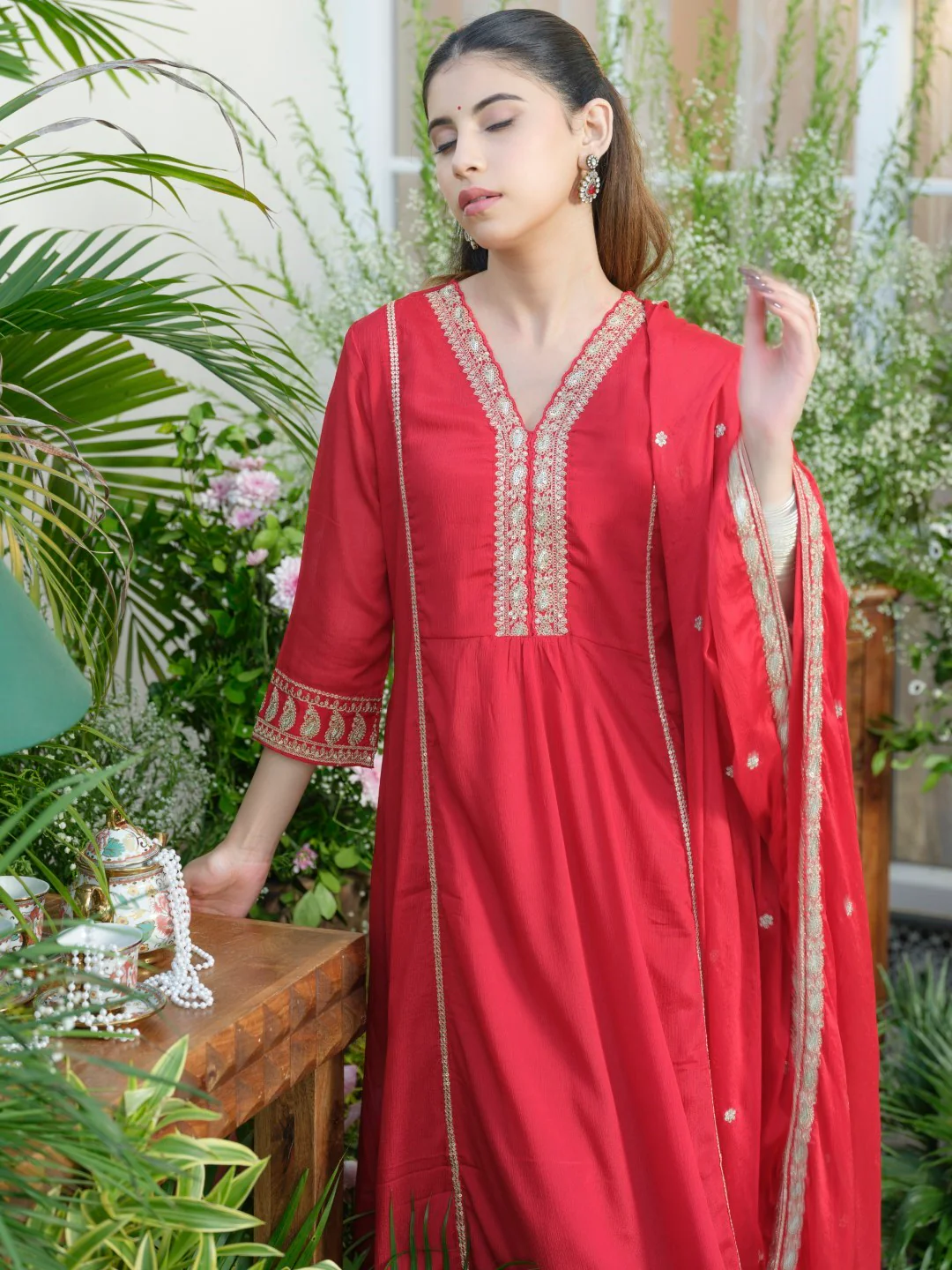 Palash Valentine Full Work Suit Set - Image 2