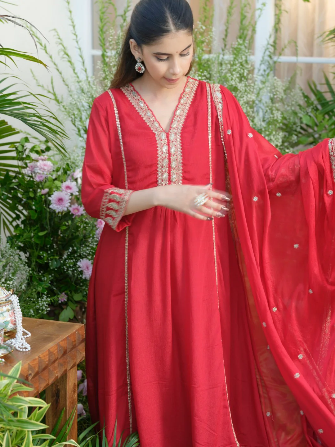 Palash Valentine Full Work Suit Set - Image 6