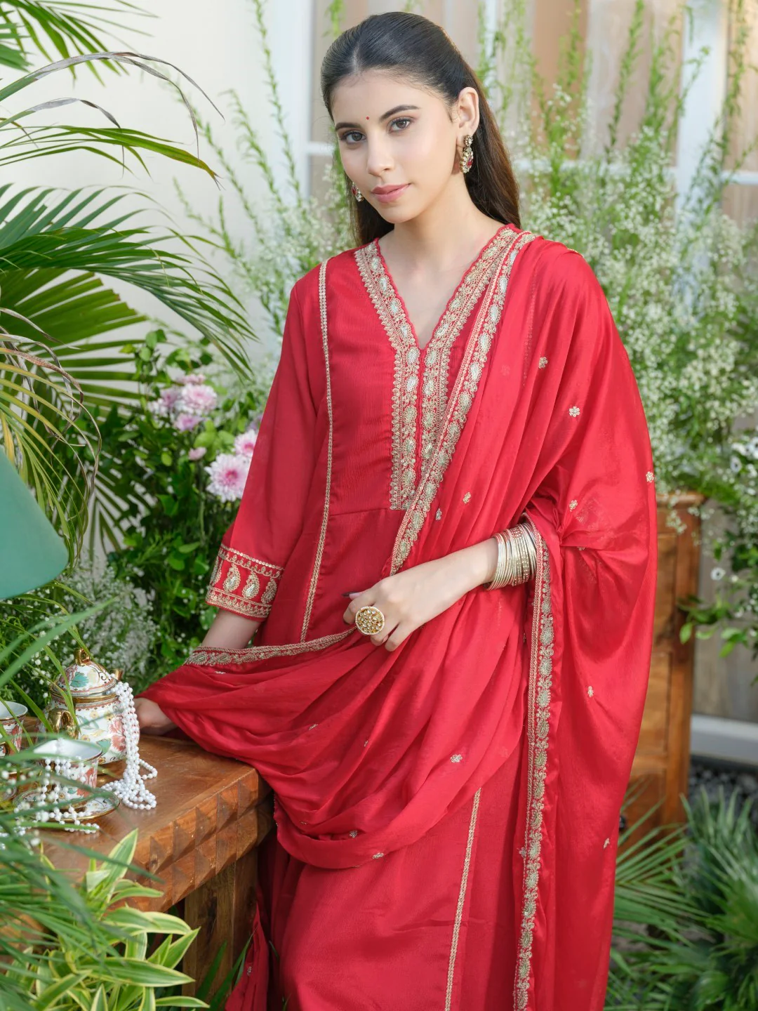 Palash Valentine Full Work Suit Set - Image 7
