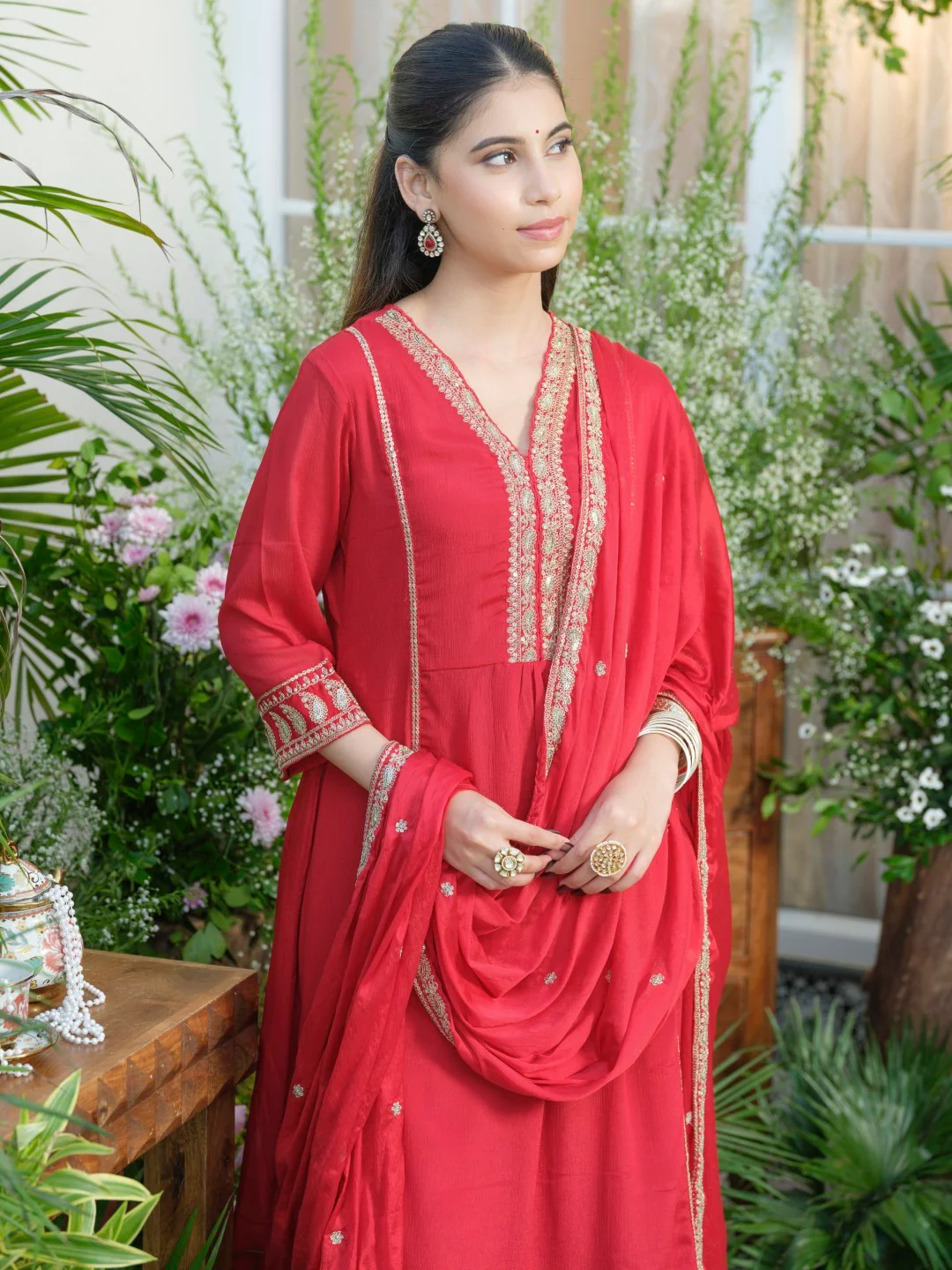 Palash Valentine Full Work Suit Set - Image 8