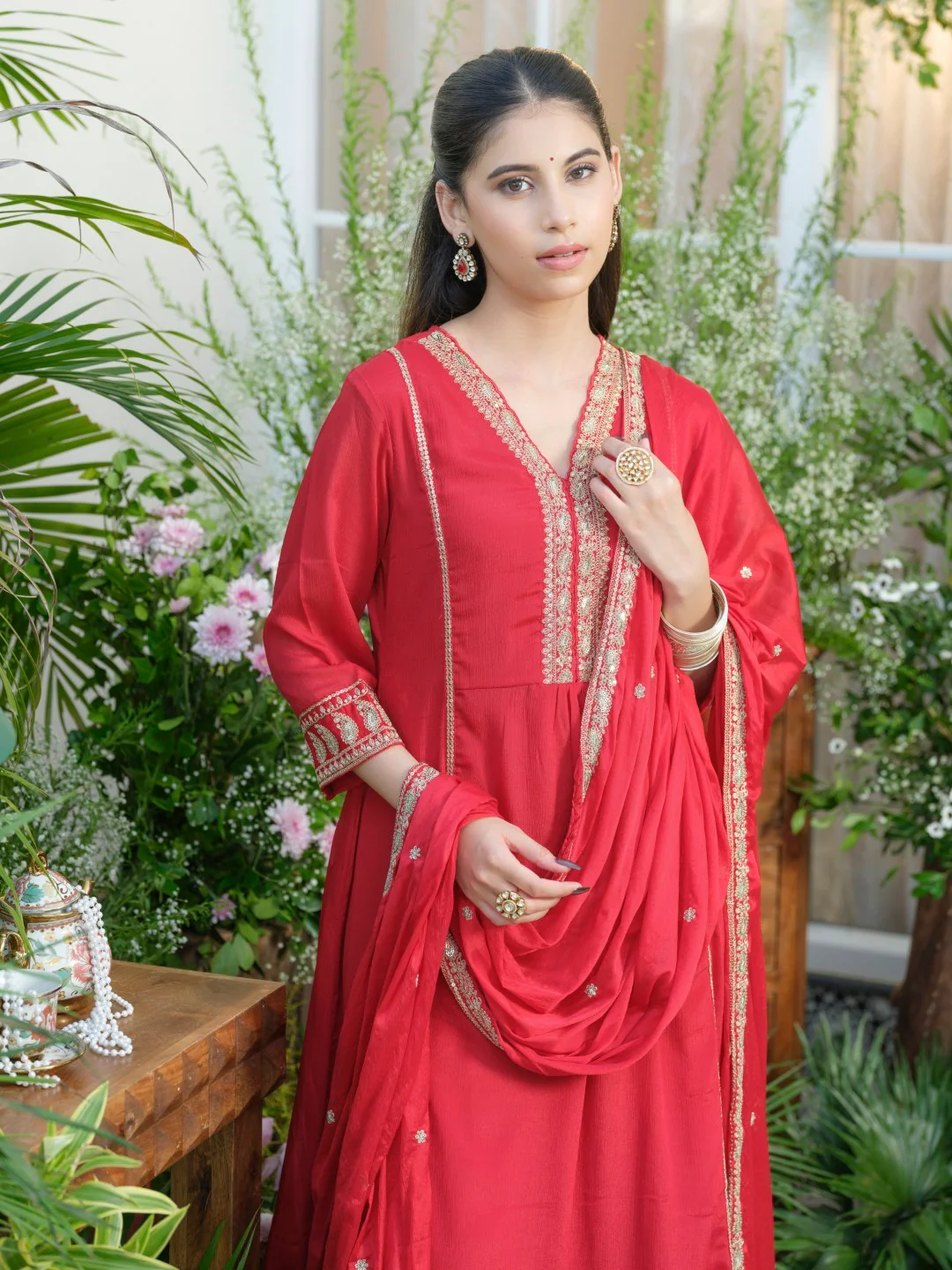 Palash Valentine Full Work Suit Set - Image 9