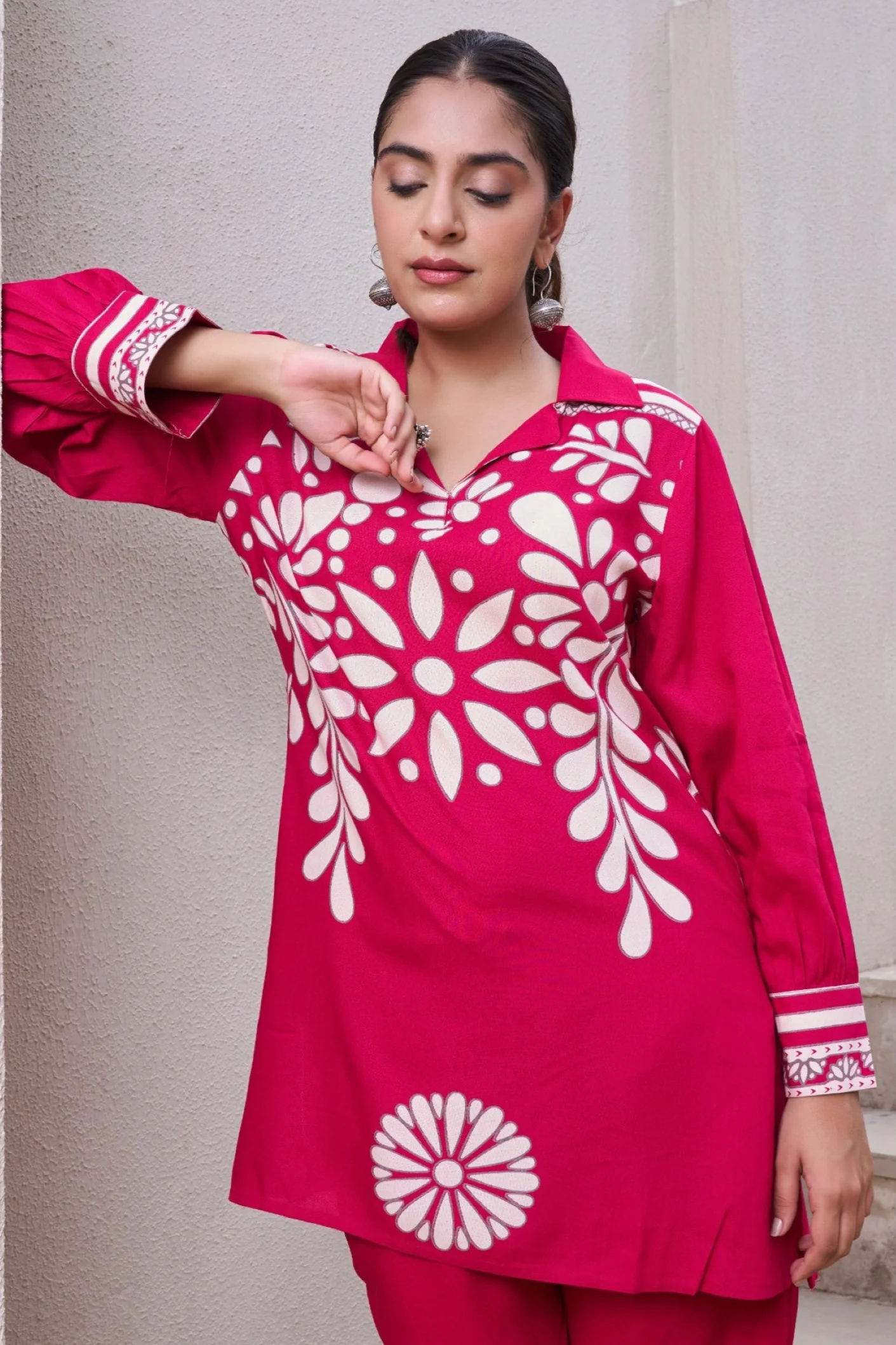 Kabool Cerise printed Co-ord set - Image 2