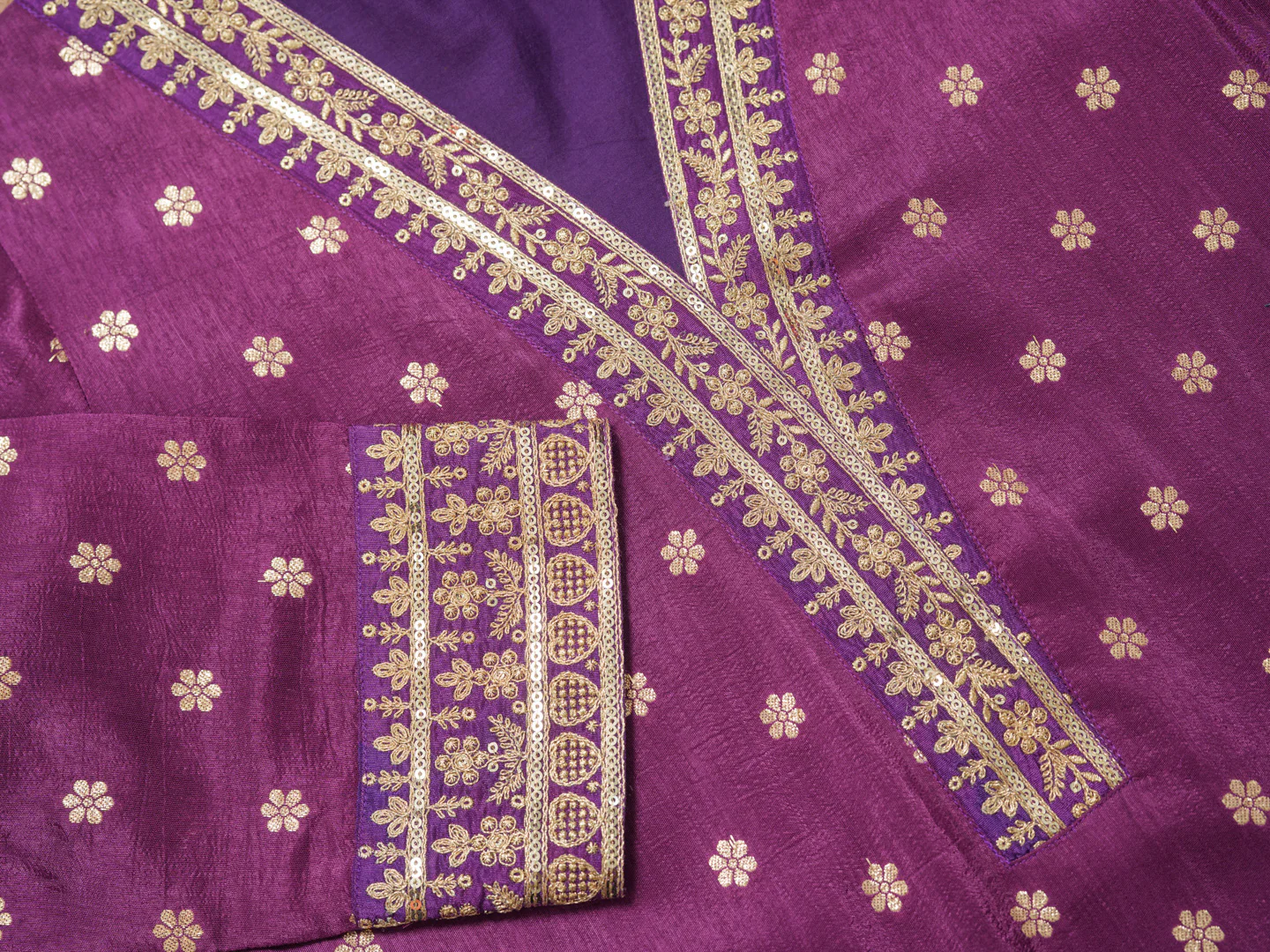 Palash Grape Full Work Suit Set - Image 6